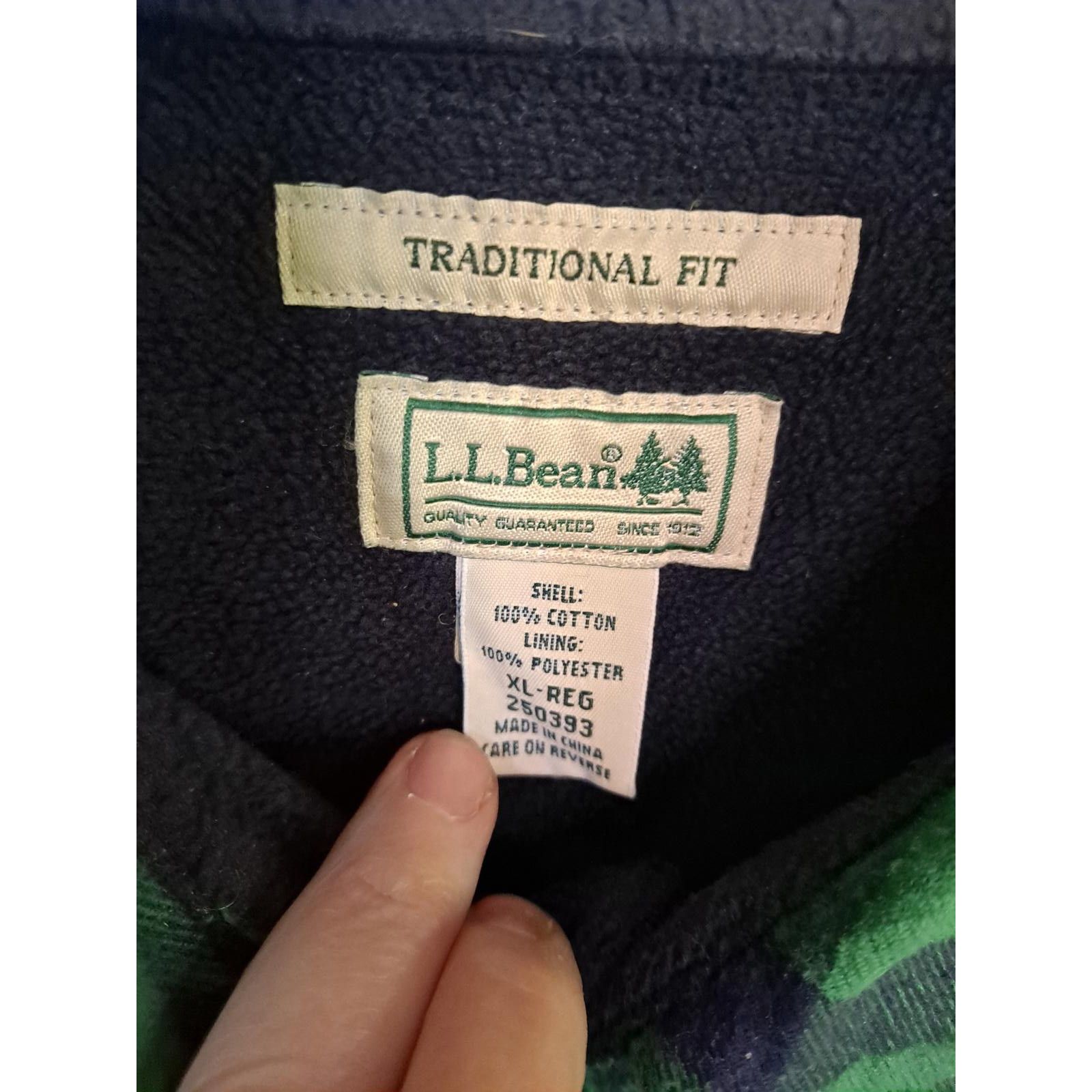 L.L. Bean L.L. Bean Traditional Fit Green and Blue Insulated Flannel J Size US XL / EU 56 / 4 - 3 Thumbnail