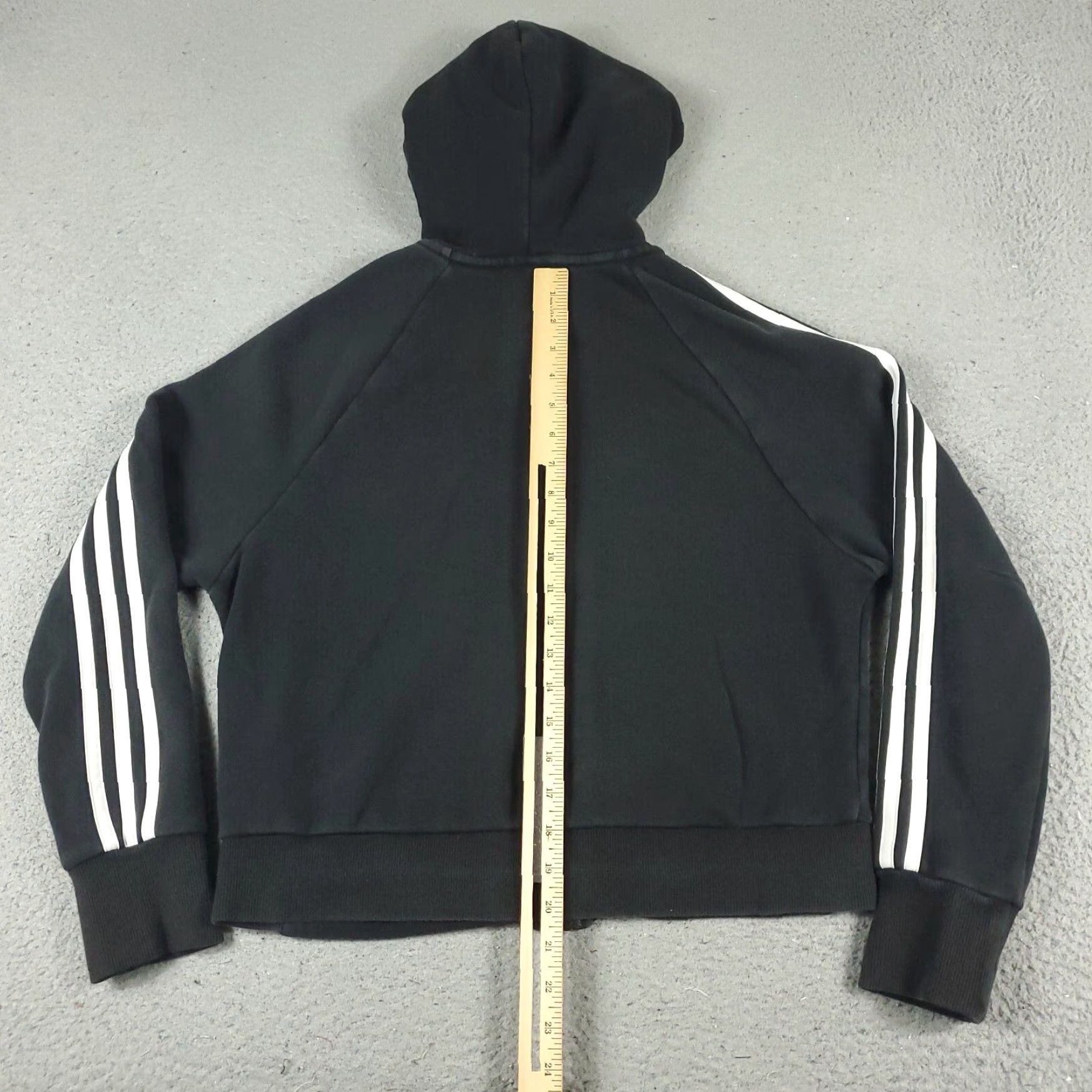 Adidas Womens Adidas Small Black Full Zip Up Hoodie Sweatshirt Ladies Size S / US 4 / IT 40 - 6 Thumbnail
