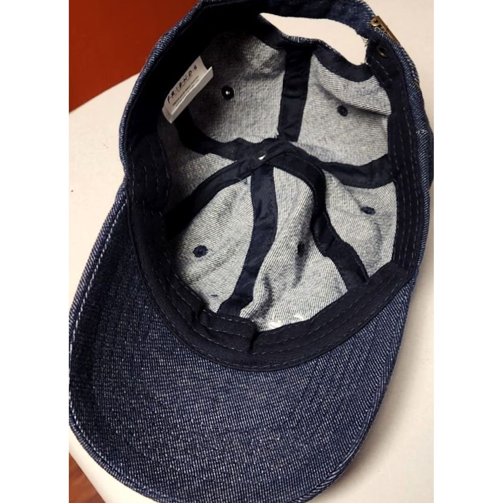 Denime VINTAGE Friends The TV Series Hat Cap Embroidered Logo Adjust strap Warner Bros Official Denim NEW Size ONE SIZE - 6 Thumbnail