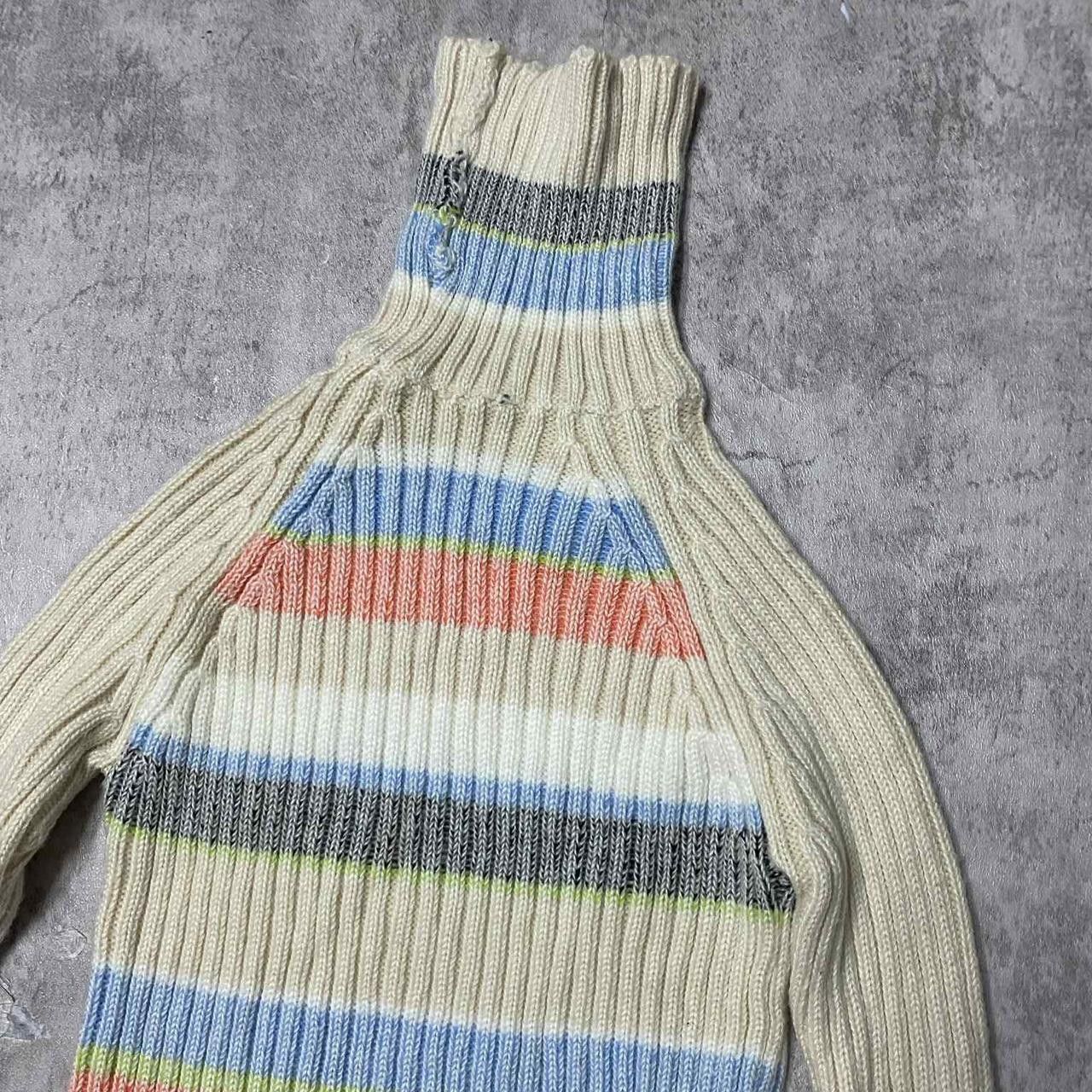 Other Cream and multi-coloured striped turtleneck sweater Size ONE SIZE - 3 Thumbnail