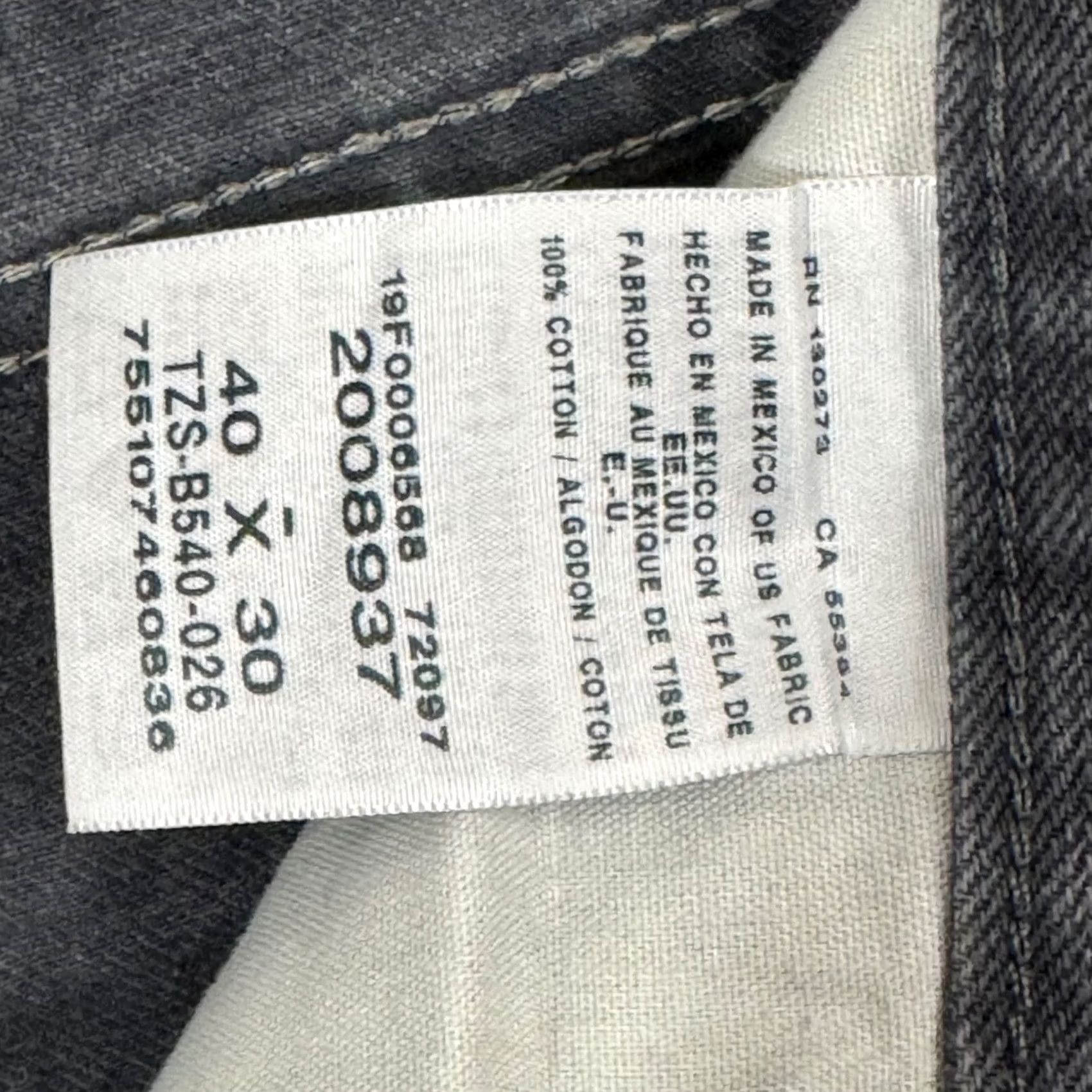 Lee VINTAGE Lee Jeans Mens 38x32 Charcoal Cowboy Cut Regular Fit Straight Leg Cotton NWT Size US 40 / EU 56 - 5 Thumbnail