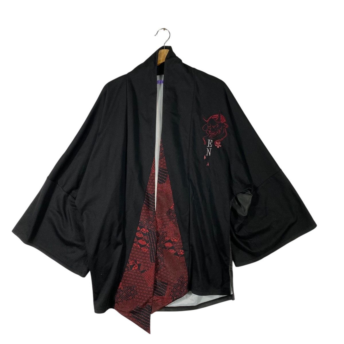 Japanese Brand Miyabi EN Cardigan Japanese Pattern Unique Kimono Haori Size US M / EU 48-50 / 2 - 9 Thumbnail