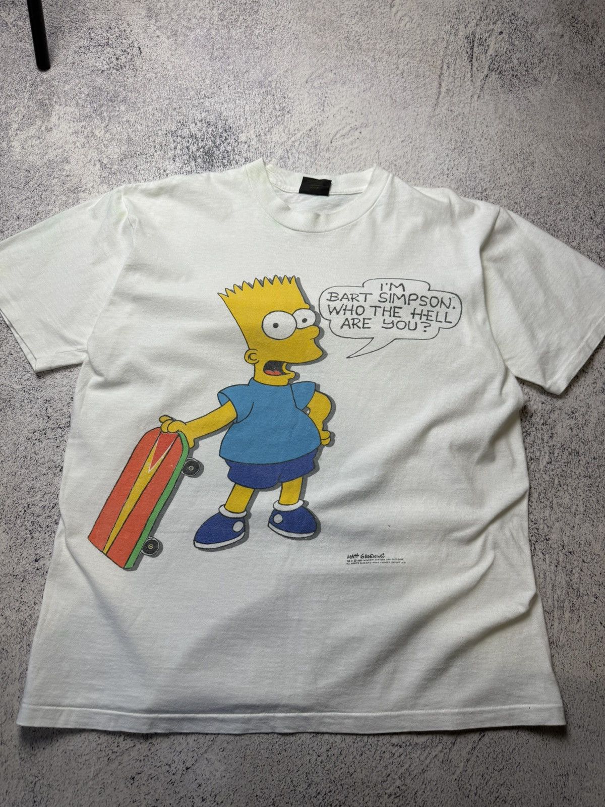 The Simpsons Vintage The Simpsons Matt Groening Bart 90s TShirt Adult USA Size US L / EU 52-54 / 3 - 7 Thumbnail