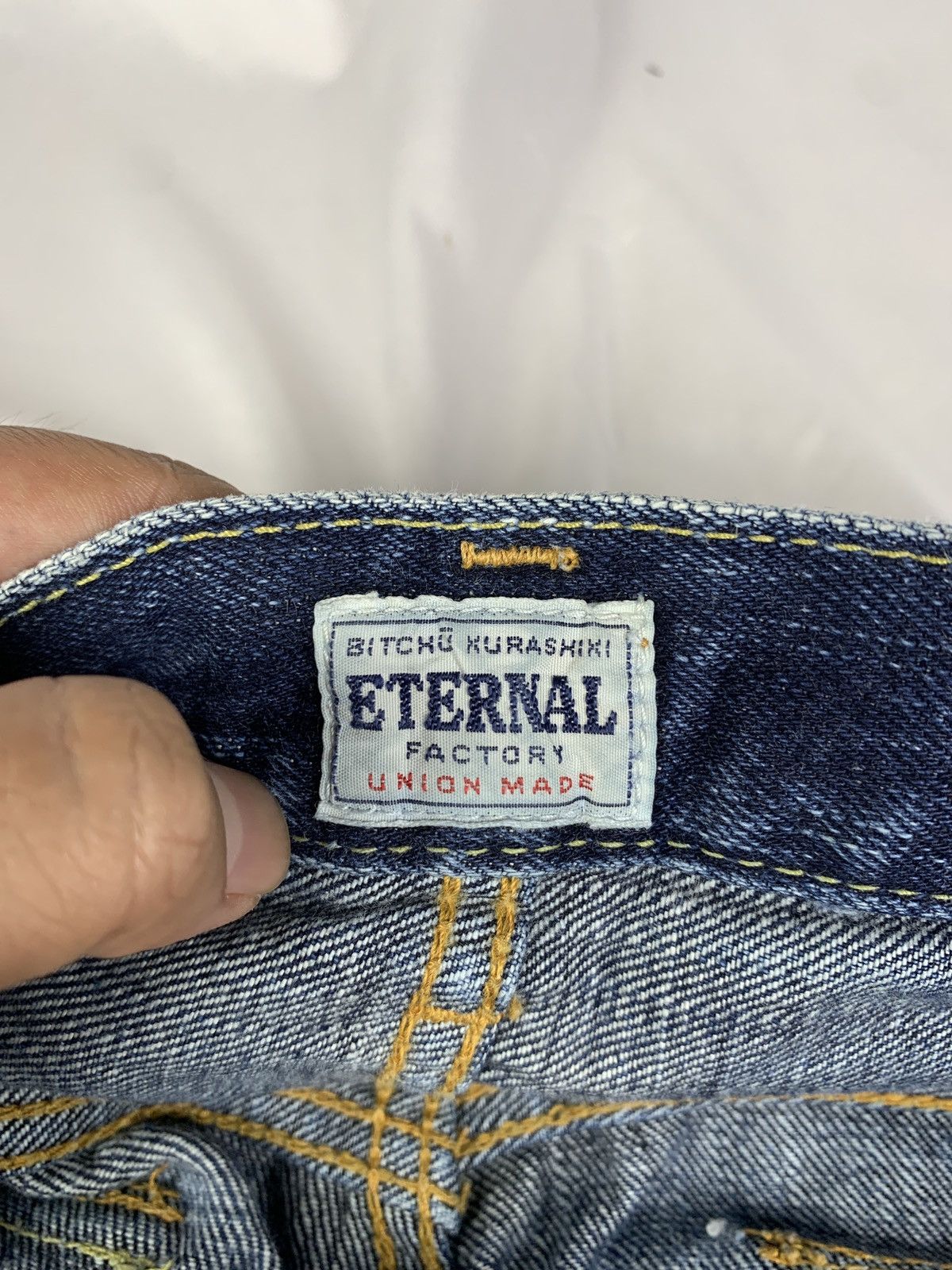 Eternal ETERNAL by Bitchu Kurashiku Japan Baker Slevedge Denim Pants Size US 28 / EU 44 - 6 Thumbnail