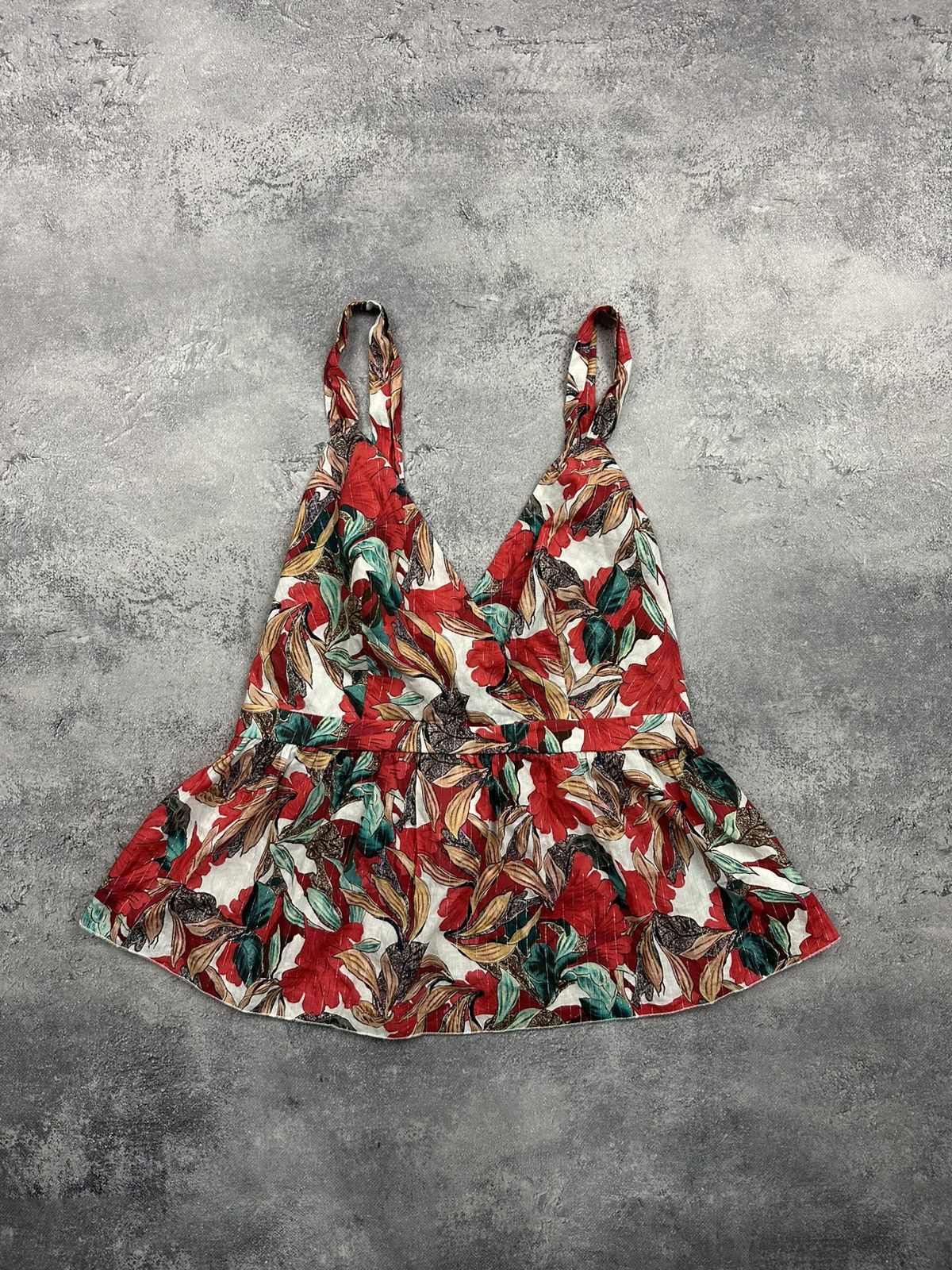Other Rinascimento Flower Print Summer Blouse Top Made in Italy L Size L / US 10 / IT 46 - 1 Thumbnail