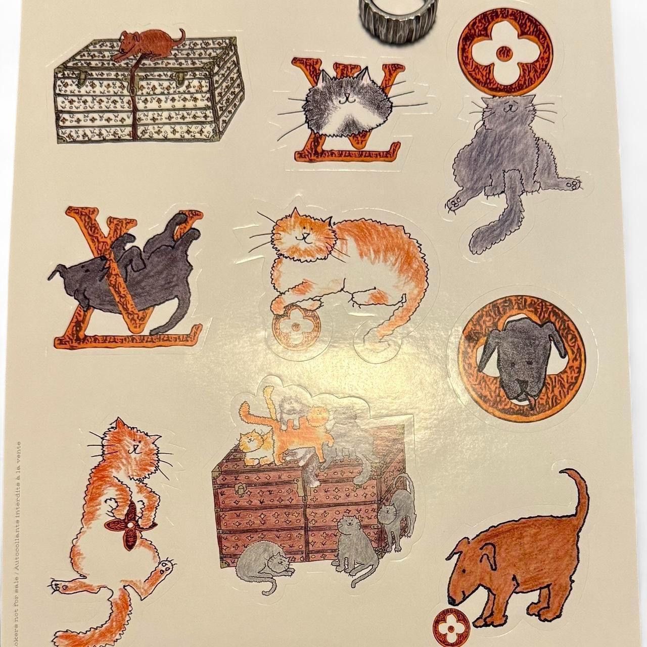 Louis Vuitton Louis Vuitton Cat Sticker Sheet / NFS Size ONE SIZE - 2 Thumbnail