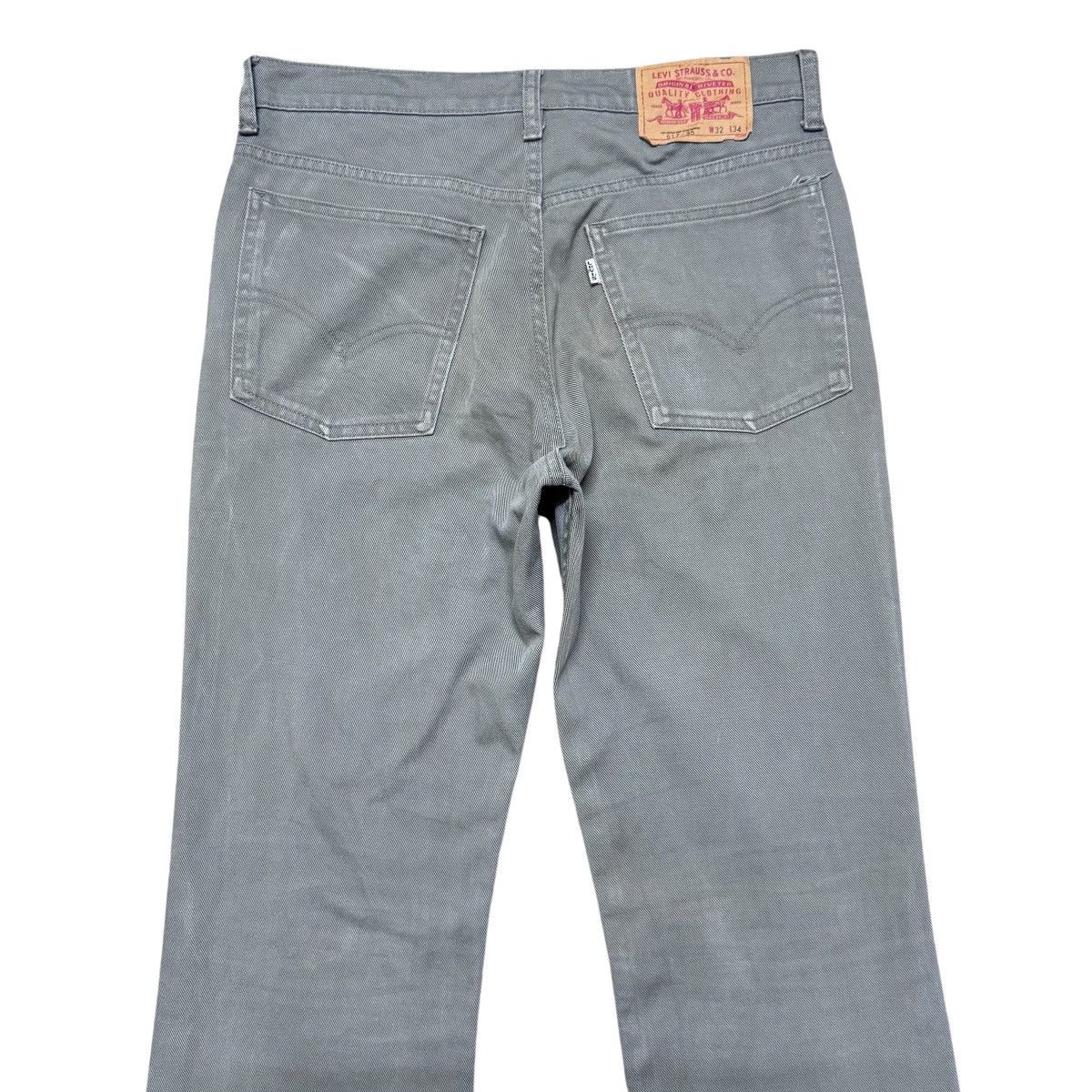 Levi's Vintage Levis 517 Grey Flare Jeans Hedi slimane Size US 32 / EU 48 - 5 Thumbnail