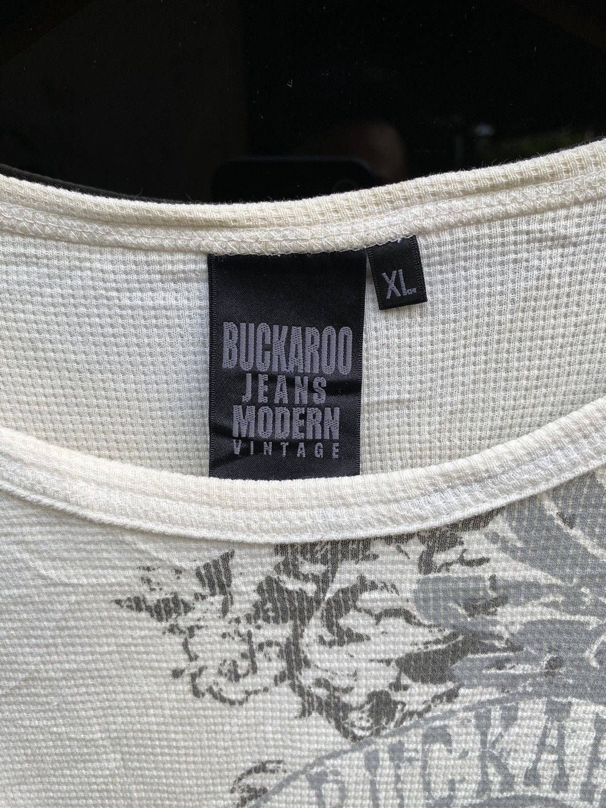 20471120 × Beauty Beast × Hysteric Glamour Buckaroo jeans Distressed Longsleeve Size US XL / EU 56 / 4 - 5 Thumbnail