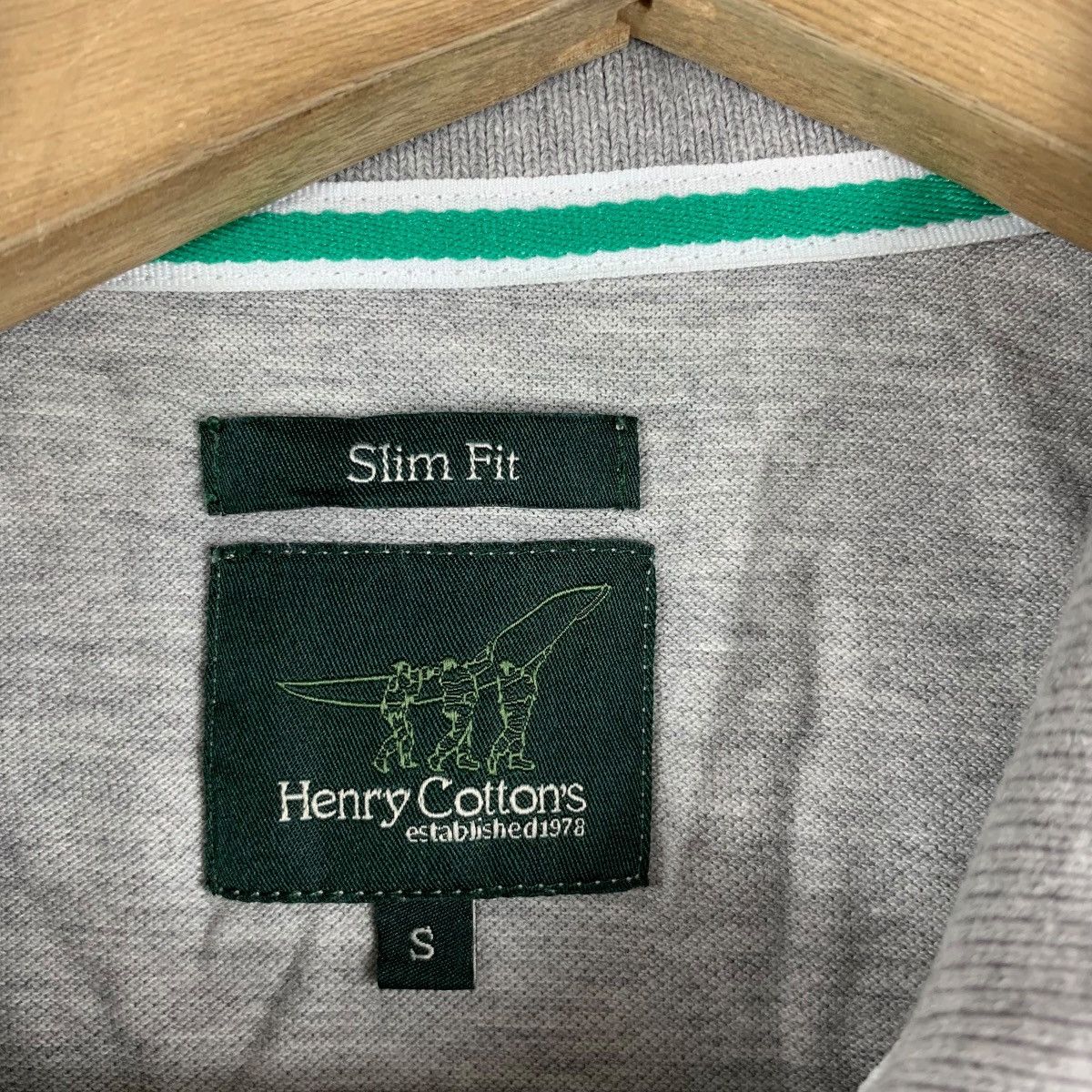 Henry Cotton's Vintage HENRY COTTONS Twin Tipped Slim Fit Polo Tee Shirt Size US S / EU 44-46 / 1 - 7 Thumbnail