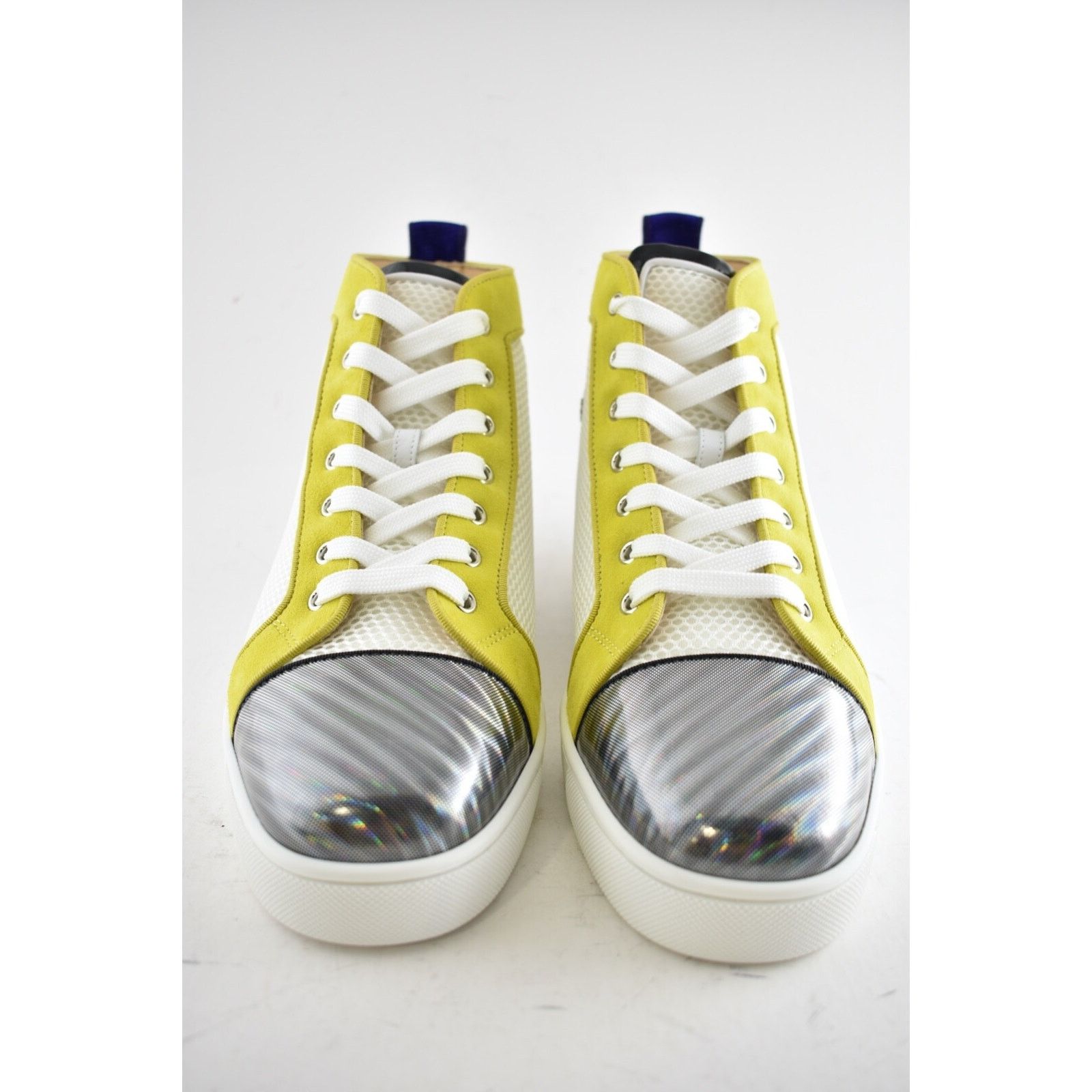 Christian Louboutin Christian Louboutin Mens Louis Orlato Flat White Yellow Size US 9 / EU 42 - 5 Thumbnail