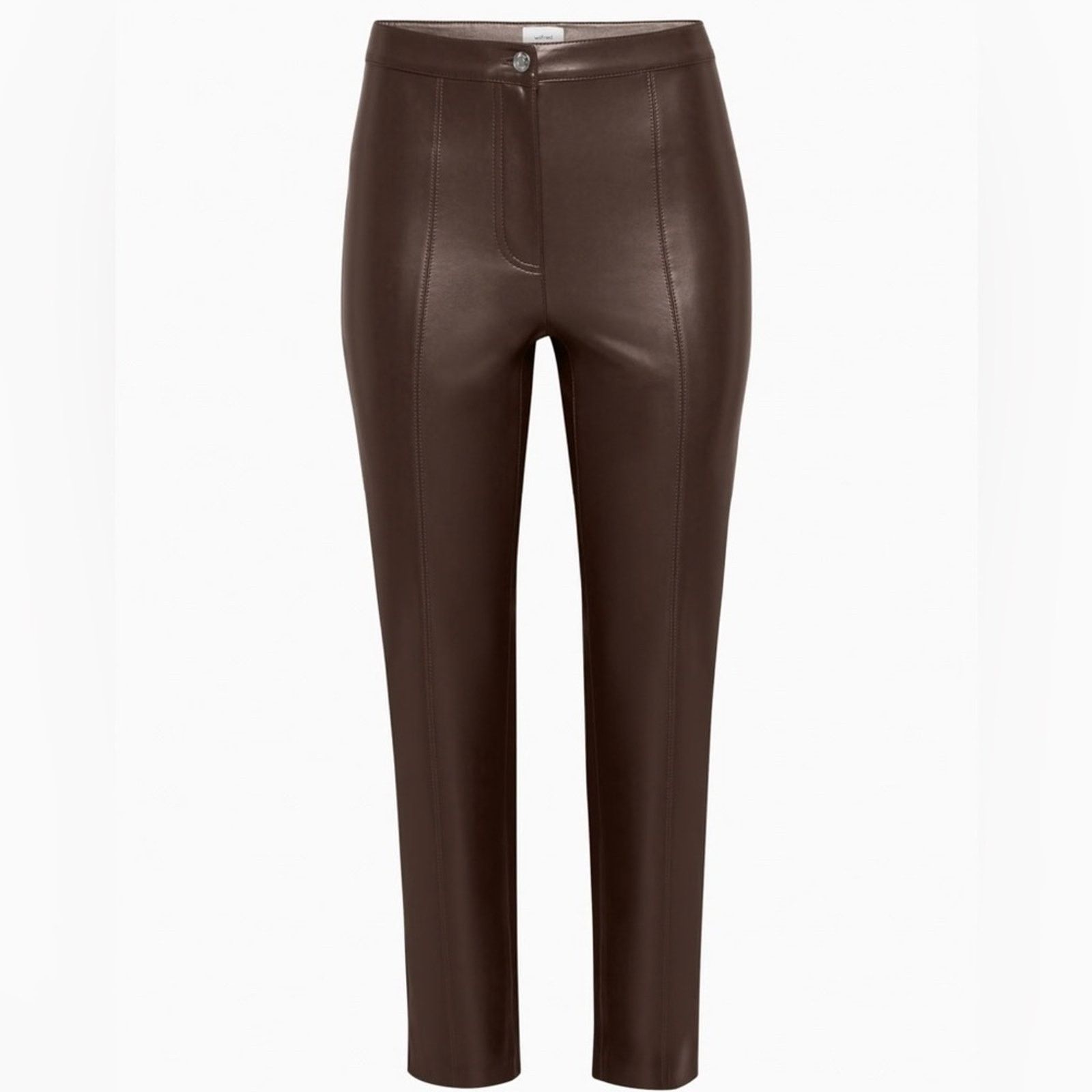 Aritzia NWT Wilfred 2 Aritzia Fabian Pants in Mocha Brown Size 26" / US 2 / IT 38 - 1 Thumbnail
