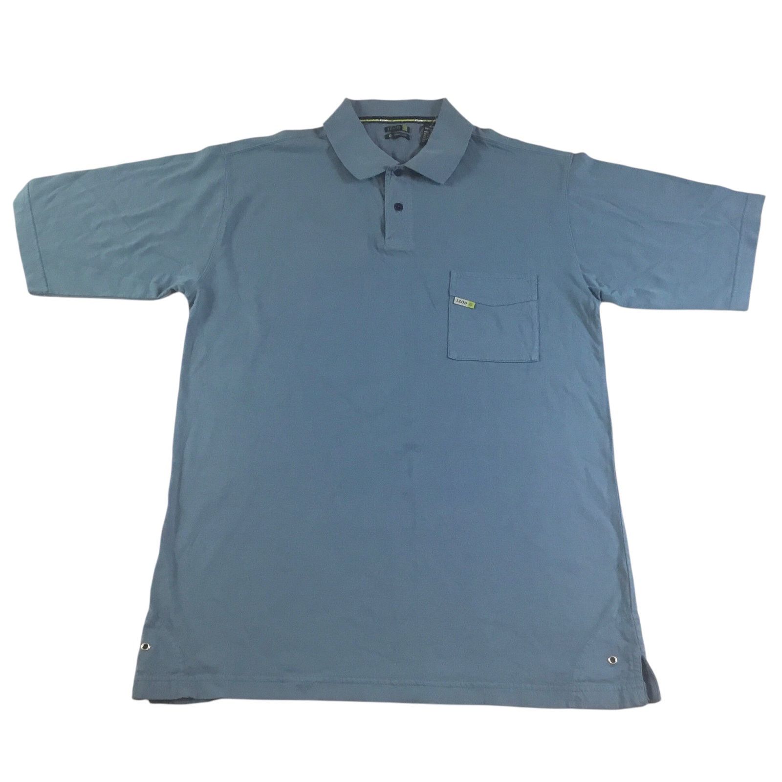 Izod Izod Pocket Polo Shirt Comfort New Lake Blue Medium NWT Size US M / EU 48-50 / 2 - 4 Thumbnail