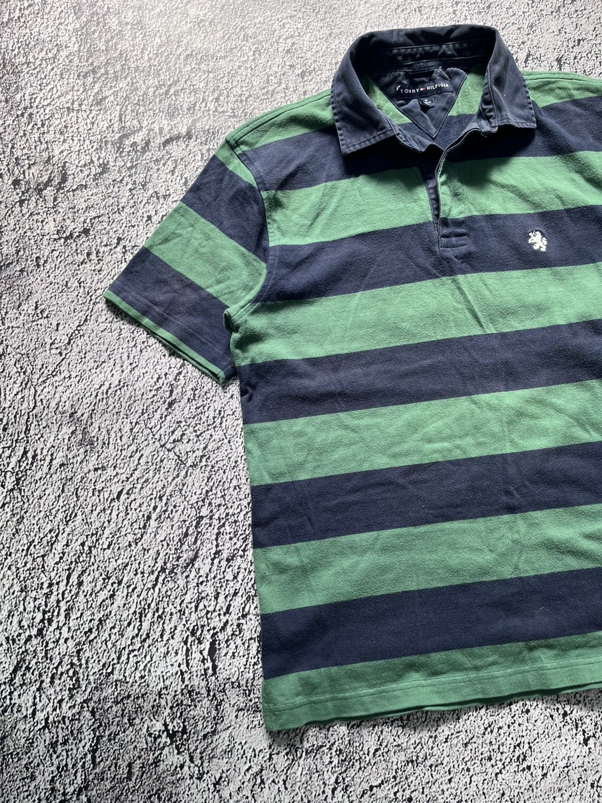Tommy Hilfiger Vintage Tommy Hilfiger Rugby Shirt Lion Striped Polo size M Size US M / EU 48-50 / 2 - 3 Thumbnail