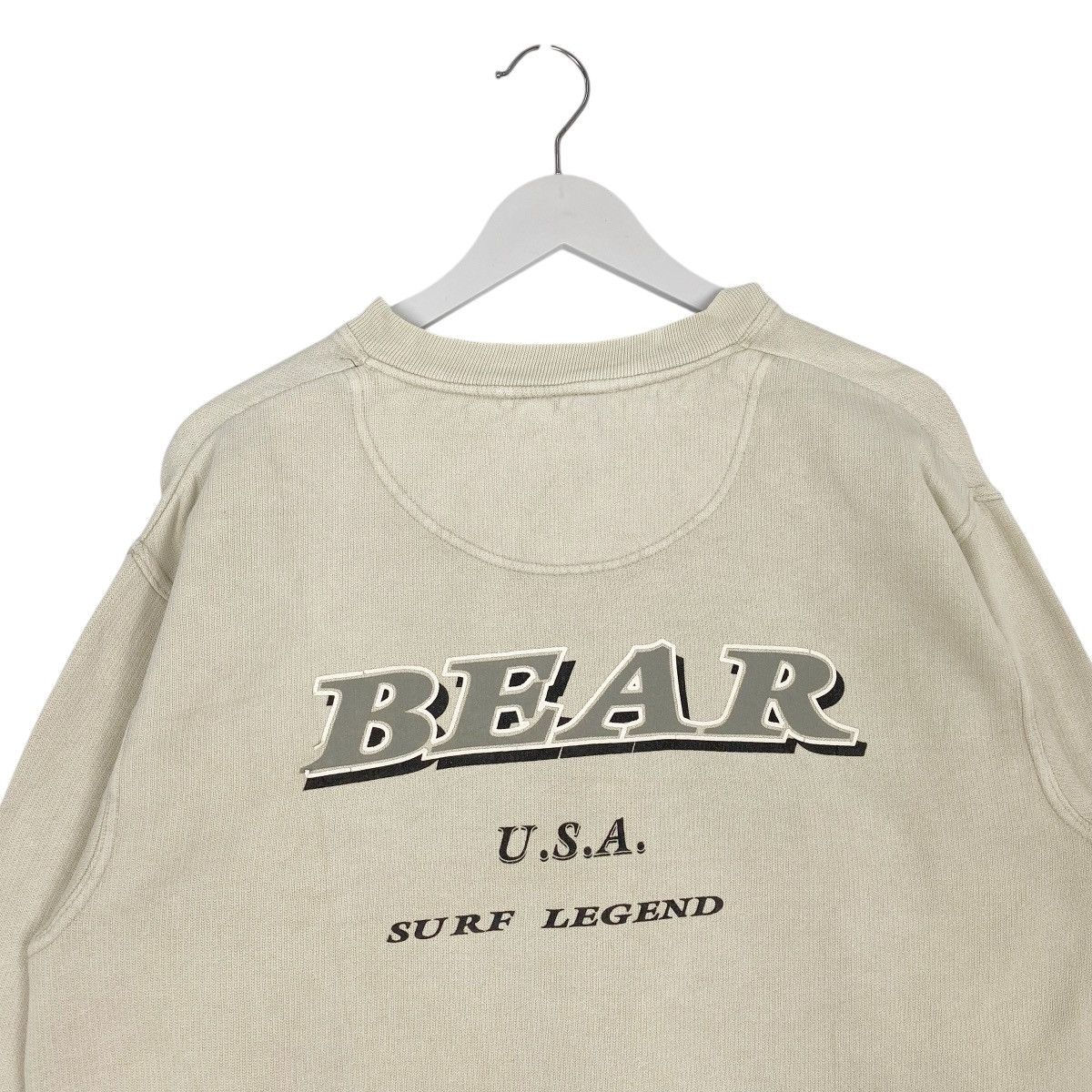 Vintage Vintage Bear Crewneck Sweatshirt White Pullover Jumper Sz M Size US M / EU 48-50 / 2 - 10 Thumbnail