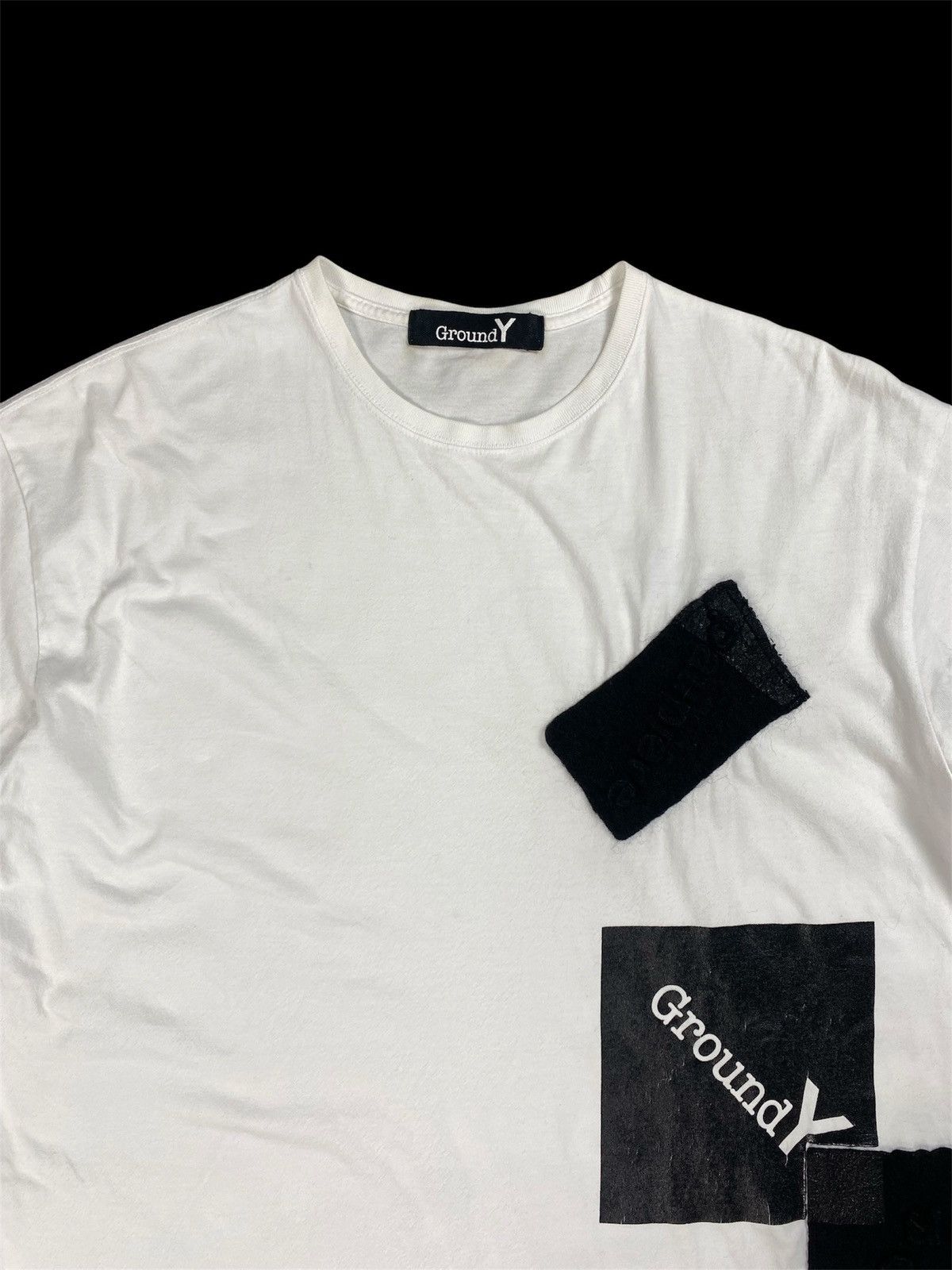 Yohji Yamamoto Ground Y Yohji Yamamoto Patchwork T-Shirt Size US XL / EU 56 / 4 - 3 Thumbnail