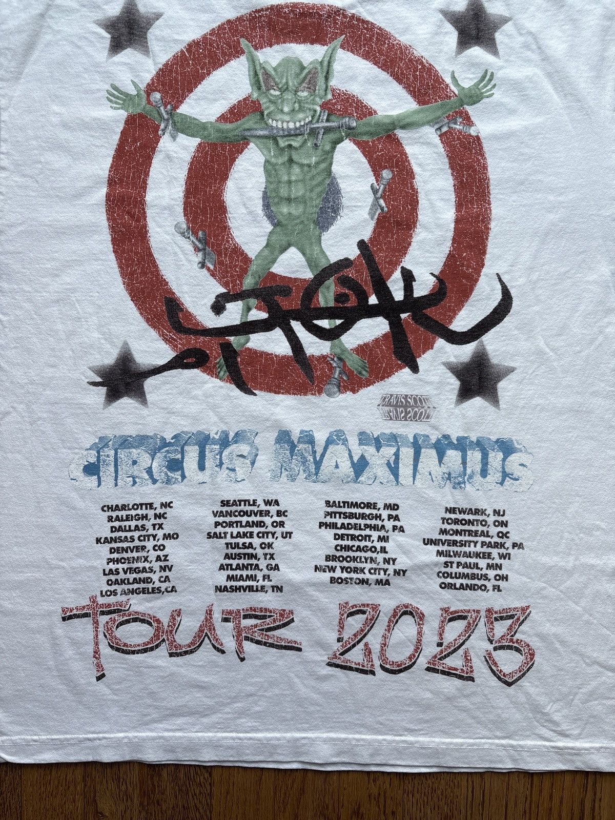 Band Tees Travis Scott Utopia Circus Maximus 2023 Tour III Tee Sz XL Size US XL / EU 56 / 4 - 7 Thumbnail