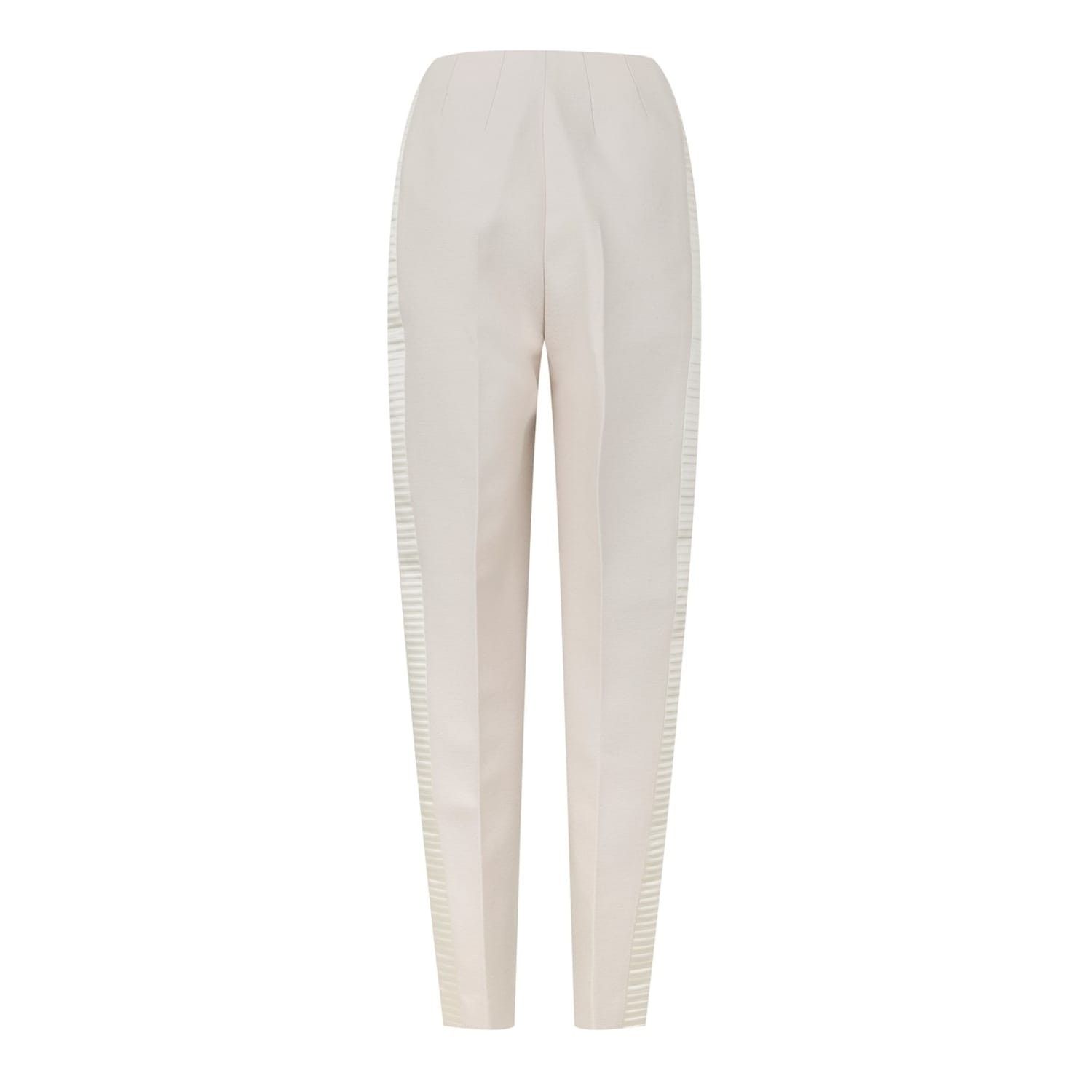 Bottega Veneta Bottega Veneta Bv Trousers in White Size 40" / US 18 - 2 Thumbnail