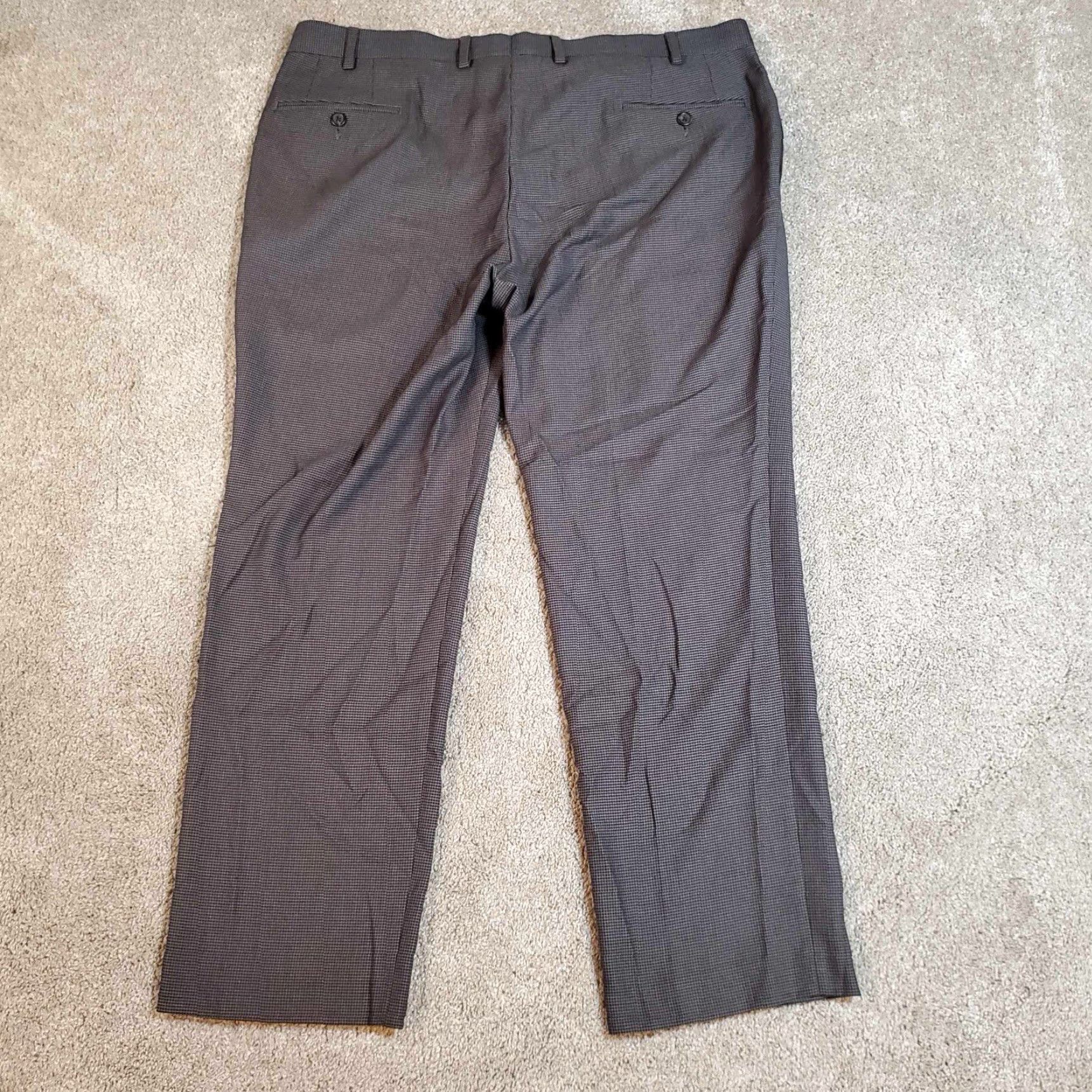 Polo Ralph Lauren VINTAGE Polo Ralph Lauren Dress Pants Men Sz. 38x27 Herringbone Tweed Gray Classic Flat Front Slim/Regular Breathable Pockets Dress Pants Size US M / EU 48-50 / 2 - 7 Thumbnail