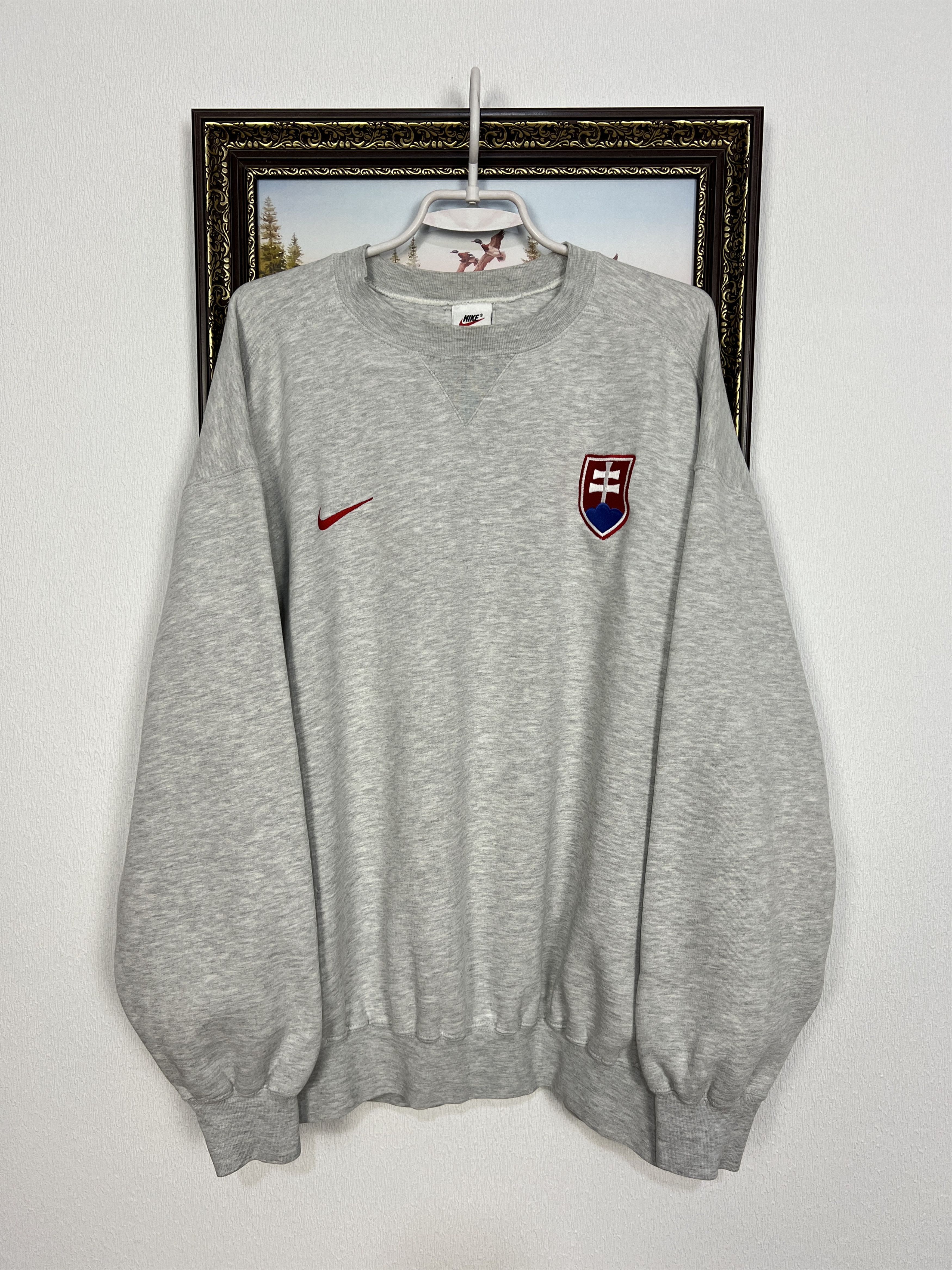 Nike Slovakia Football Train Sweatshirt Soccer Track Top Crewneck Size US L / EU 52-54 / 3 - 1 Thumbnail