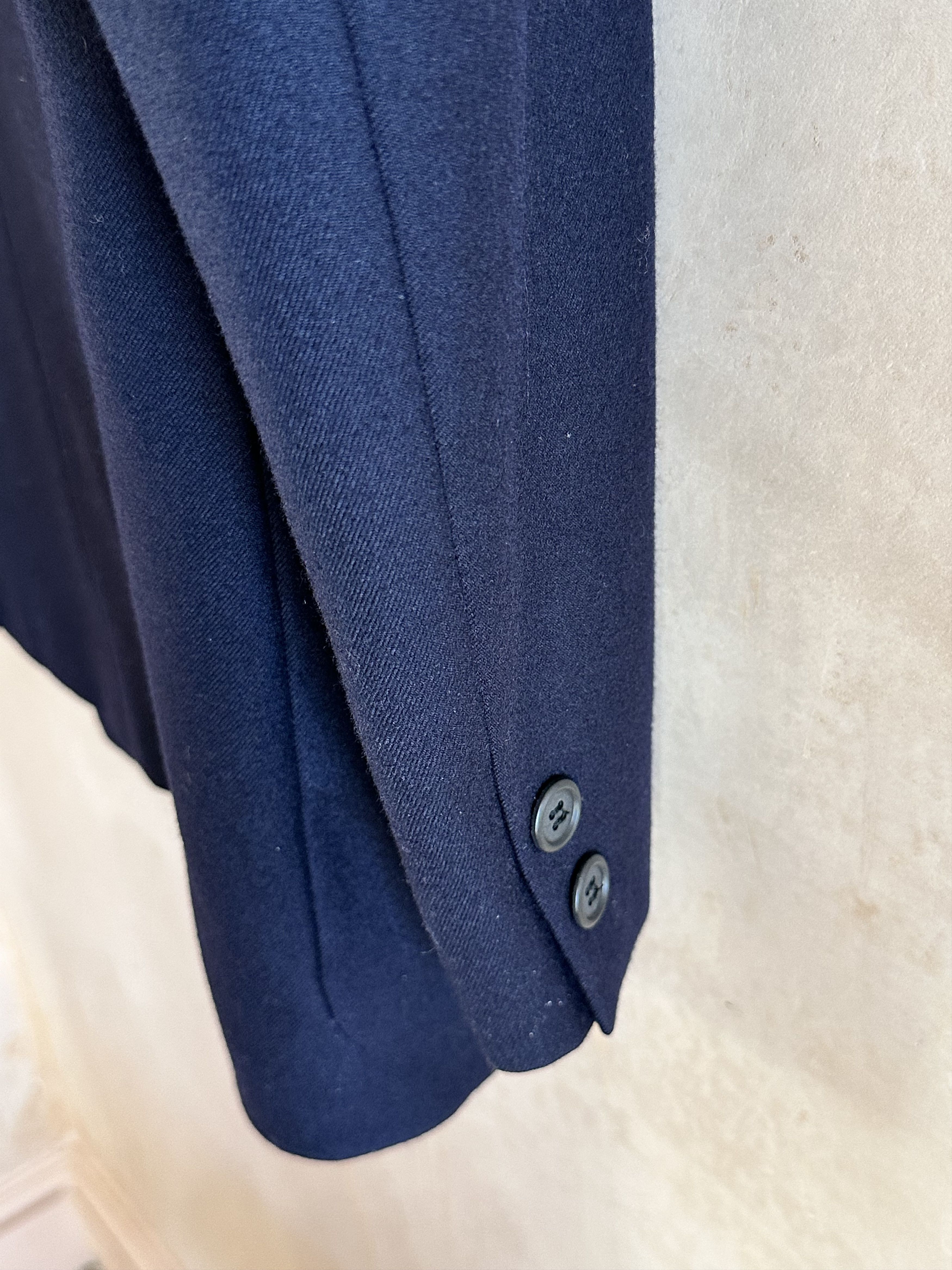 Yohji Yamamoto Yohji Yamamoto Navy Double Breasted Wool Jacket AW09 Railway Size US M / EU 48-50 / 2 - 15 Thumbnail