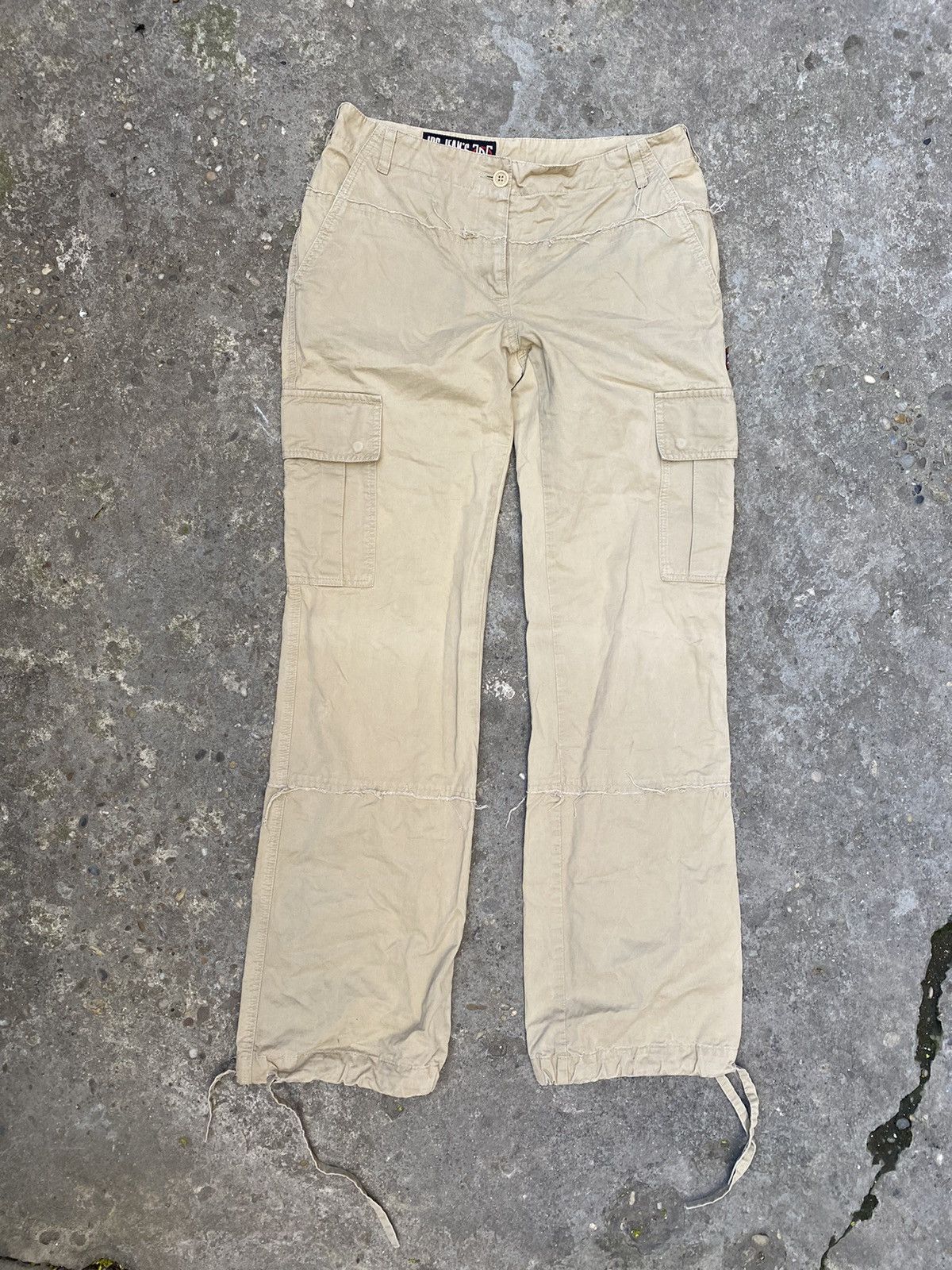 image of Vintage Jean Paul Gaultier Jpg Cargo Multipocket Pants in Sand, Women's (Size 30)