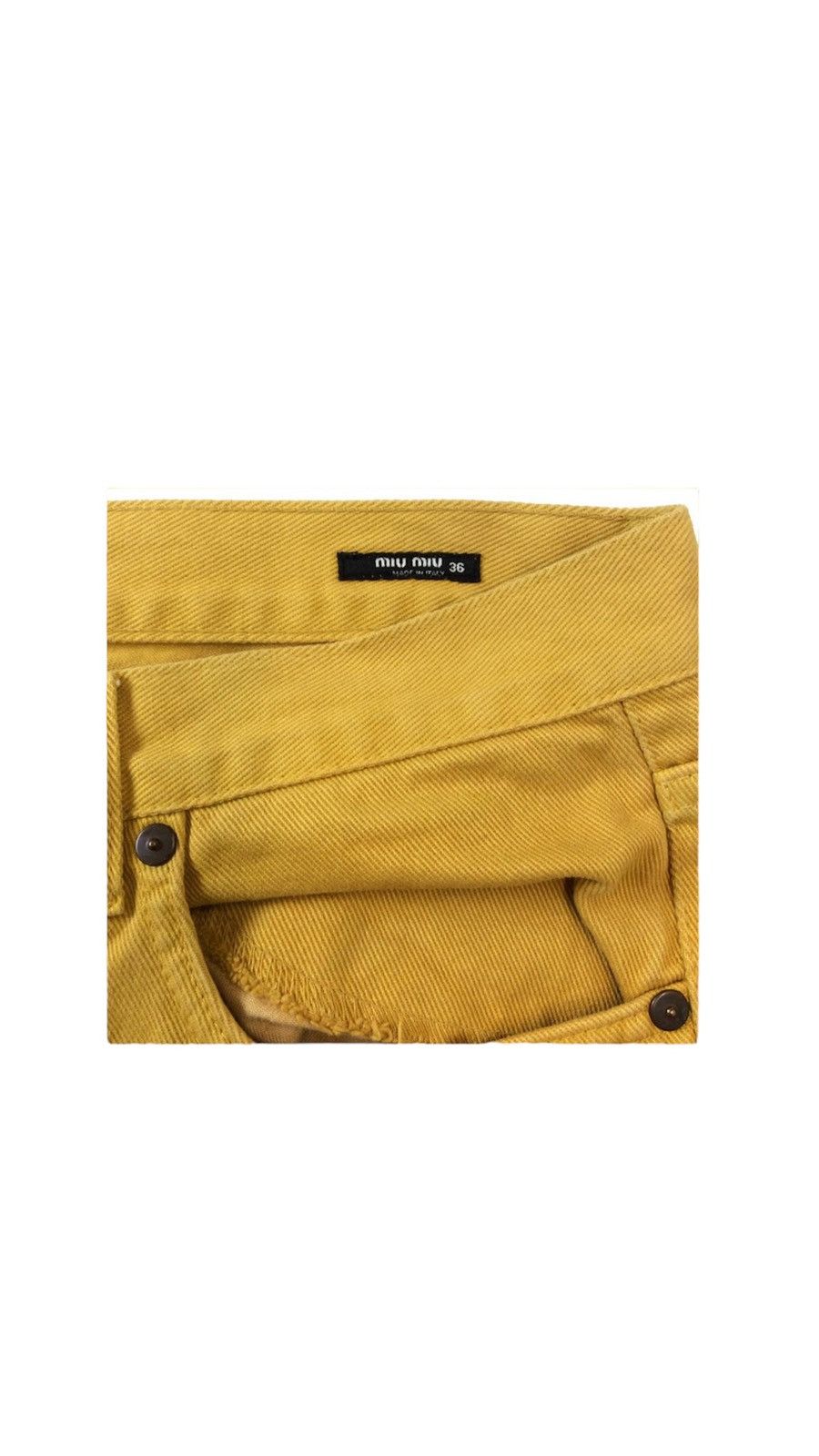 Yellow flared Denim