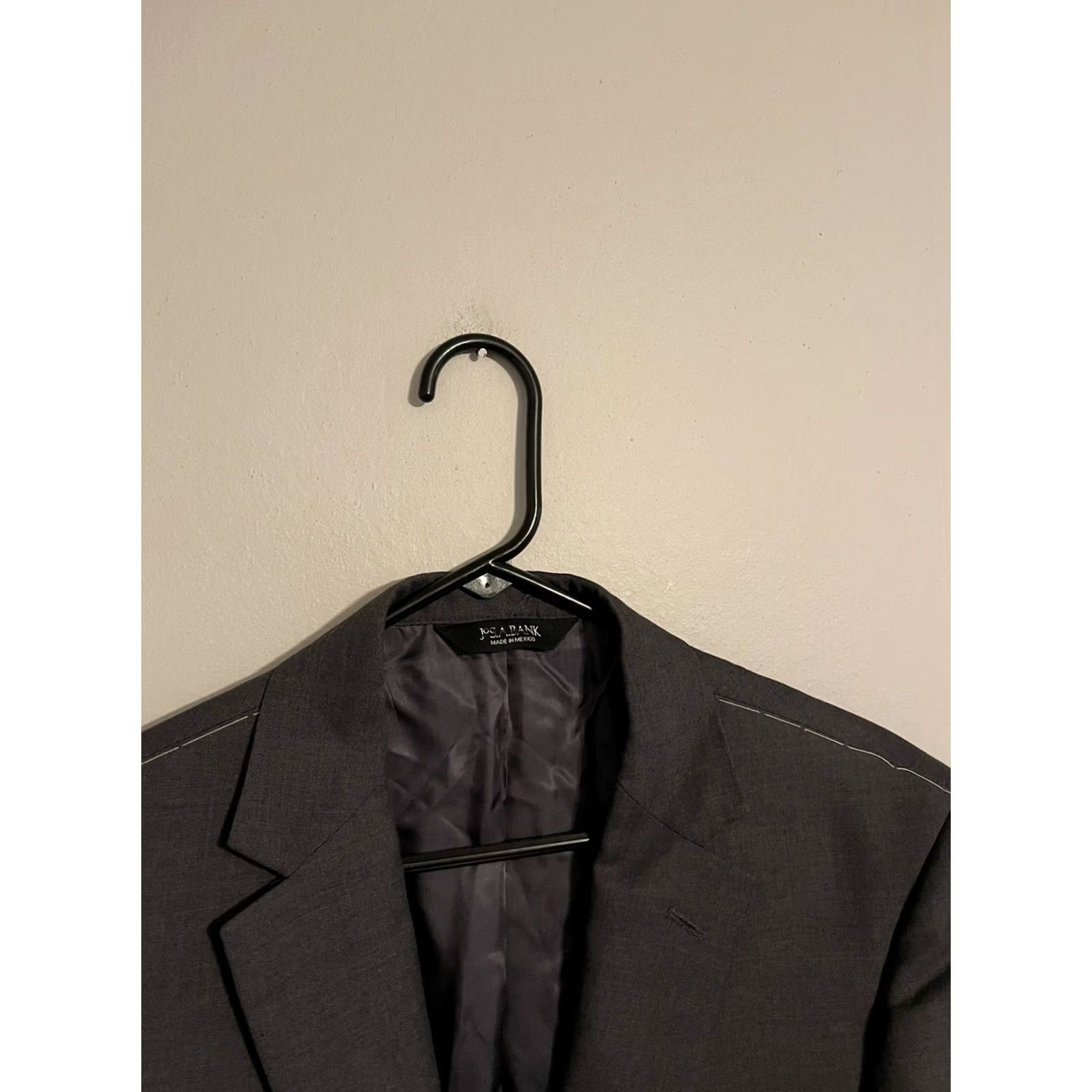 Jos. A. Bank VINTAGE Jos A Bank Signature Tailored Fit Dark Gray Coat Jacket Blazer -Men's 42R - New Size 42R - 3 Thumbnail