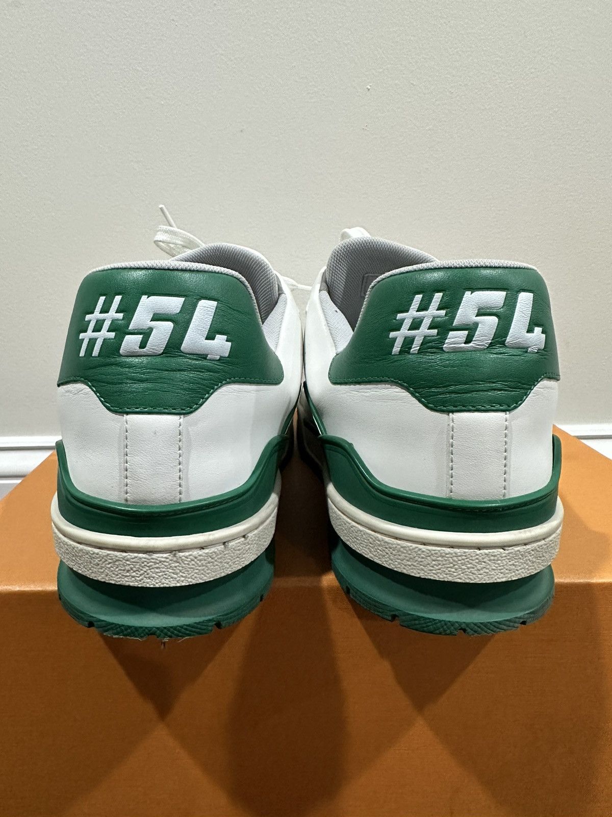 Louis Vuitton Louis Vuitton x Virgil Abloh LV Low Trainer OG Green SS19 Size US 10 / EU 43 - 3 Thumbnail