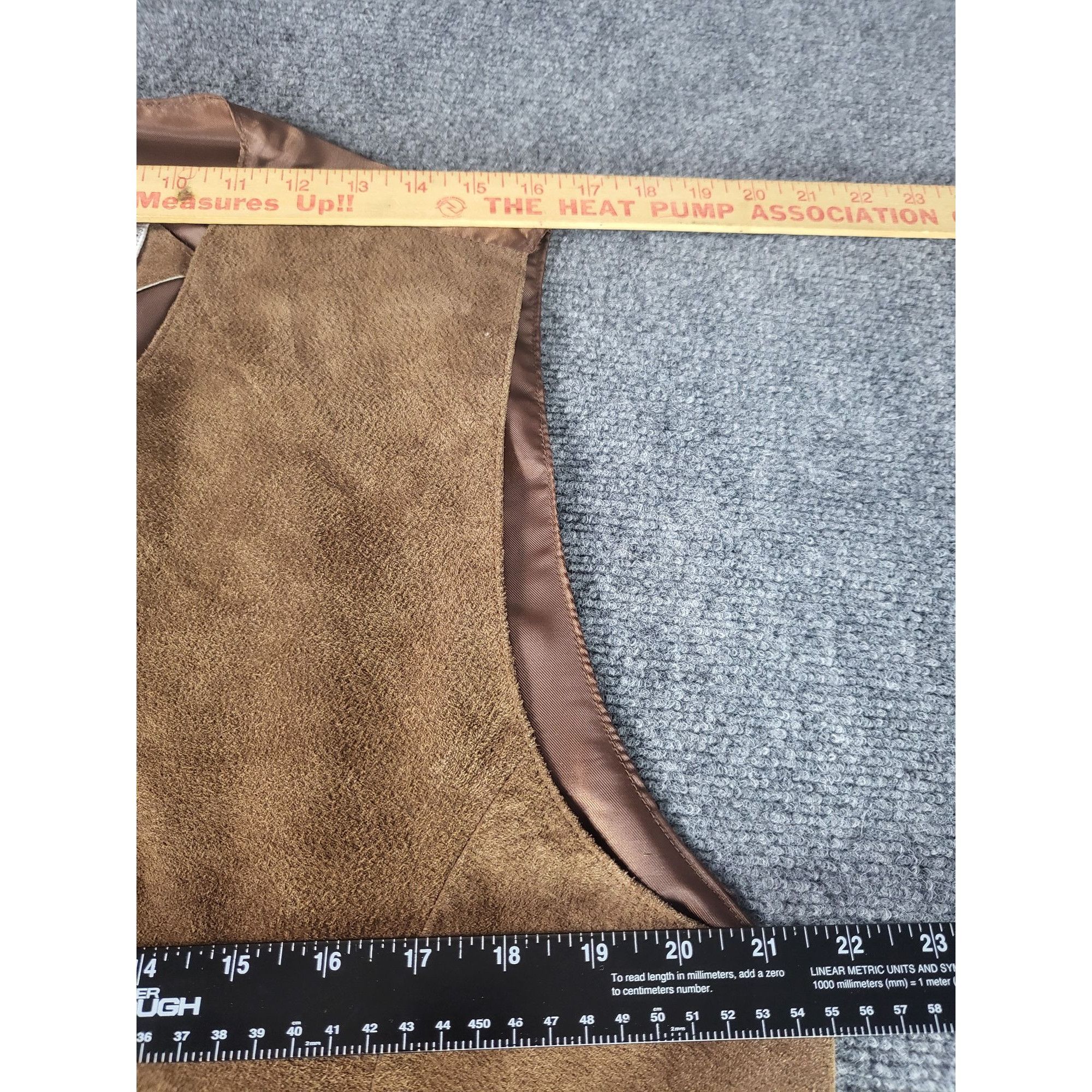 John Ashford Vintage John Ashford Sport Western Suede Leather Vest Men Sz Size US L / EU 52-54 / 3 - 4 Thumbnail