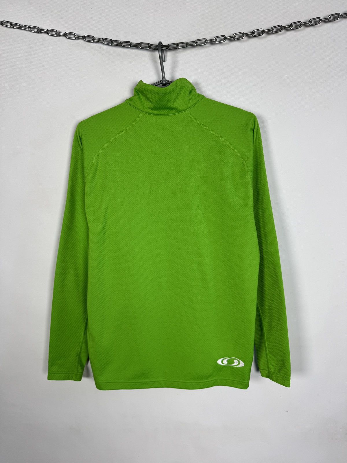 Salomon Salomon Green 1/4 Zip Pullover Long Sleeve Sport Top Size L Size US L / EU 52-54 / 3 - 11 Thumbnail
