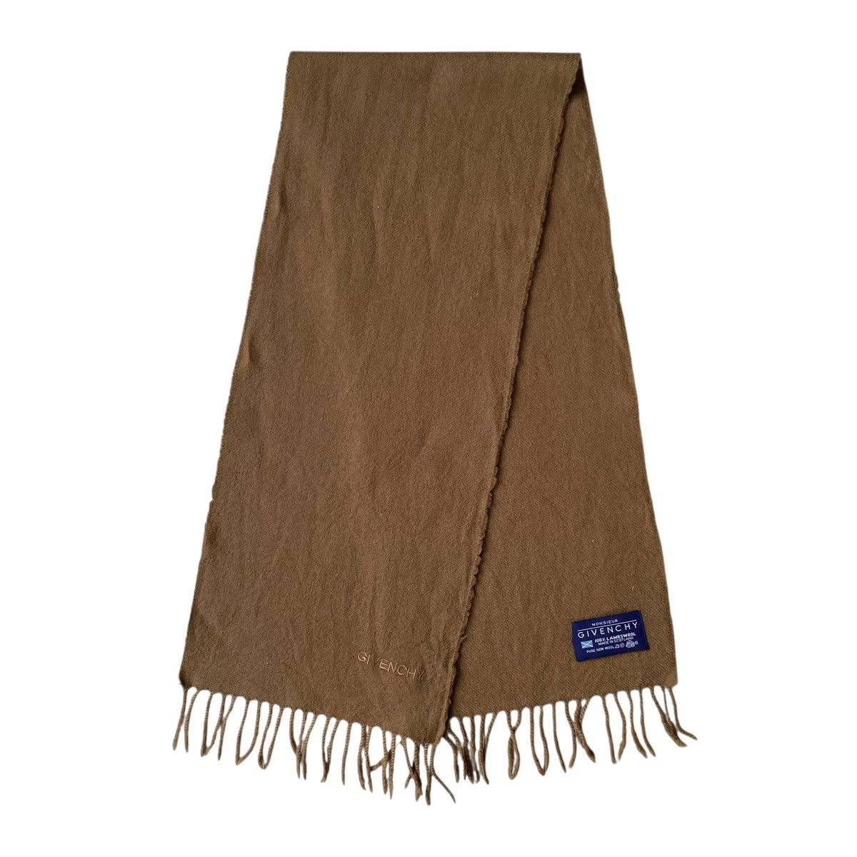 Designer × Givenchy Givenchy Monsieur Paris Designer Virgin Wool Muffler Size ONE SIZE - 1 Thumbnail