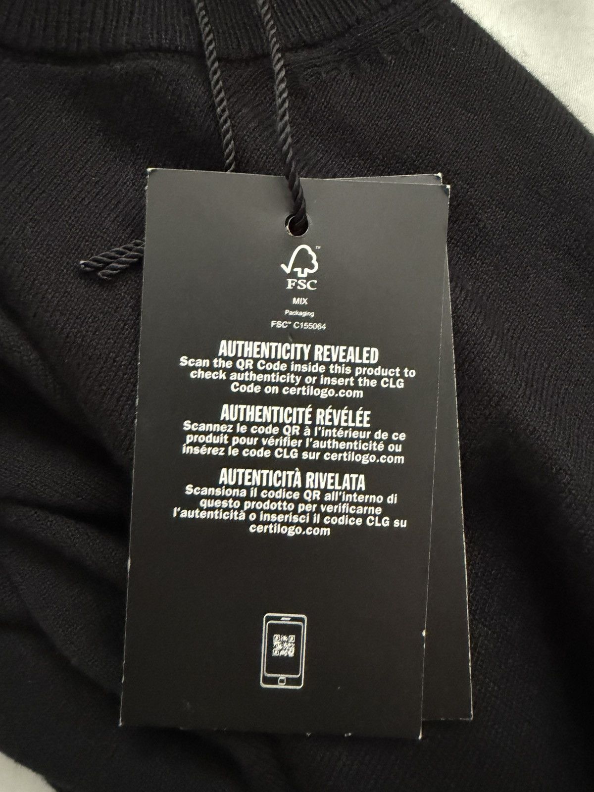 Diesel Diesel Black Crewneck Sweater – New with Tags Size US L / EU 52-54 / 3 - 4 Thumbnail