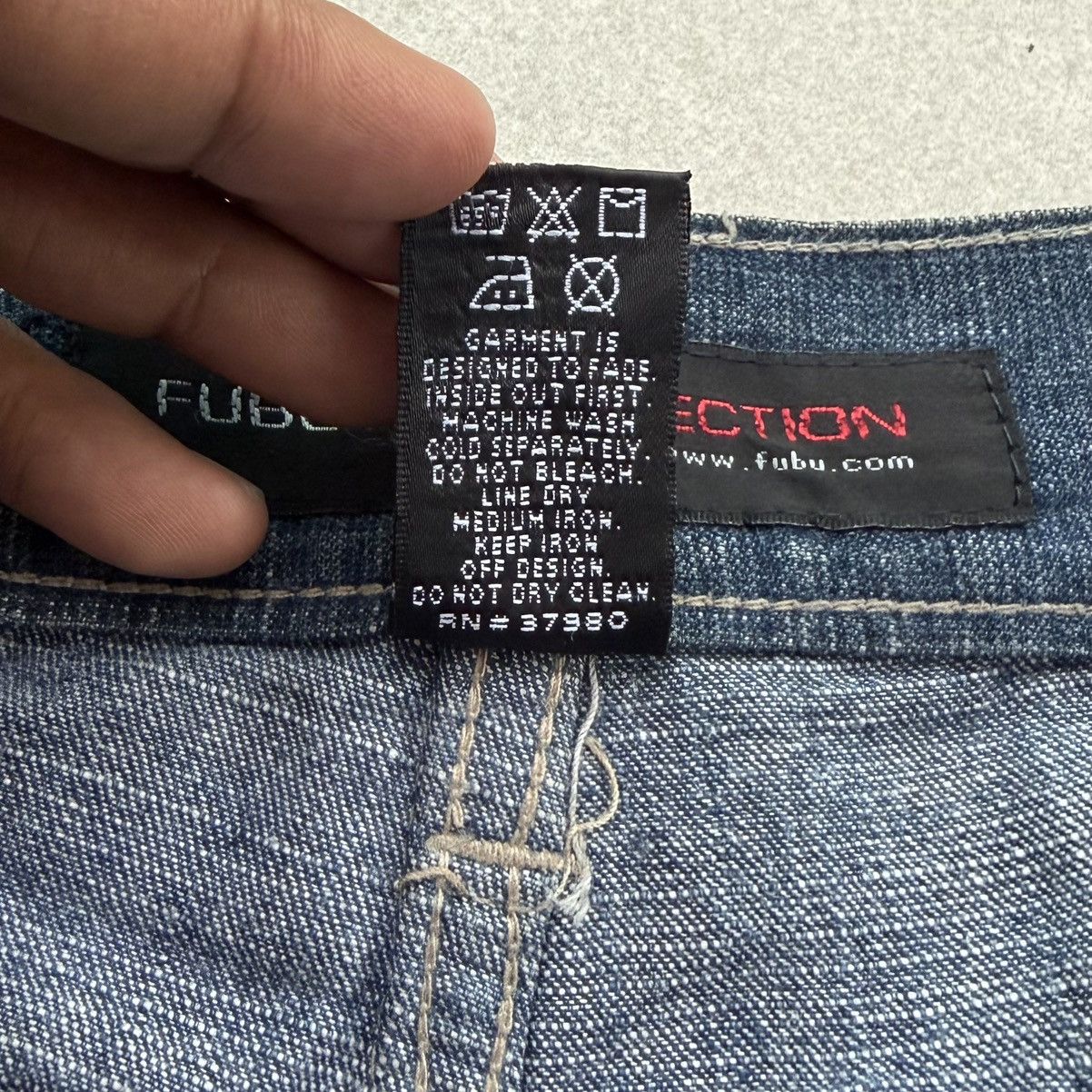 Fubu FUBU The Collection Baggy Jeans Patchwork Vintage Hip Hop Size US 36 / EU 52 - 14 Thumbnail