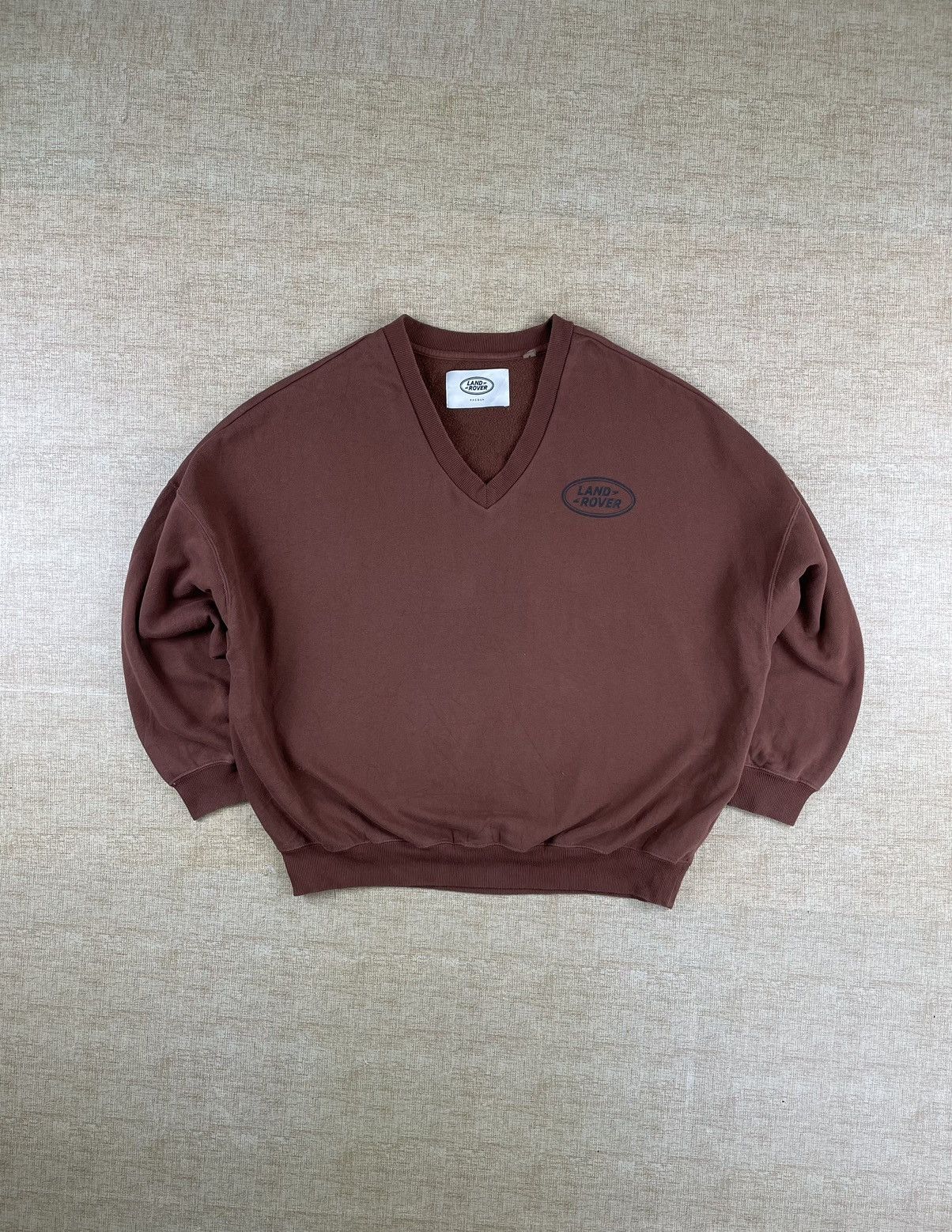 Pacsun × Vintage LAND ROVER PACSUN Vintage V-Neck Baggy Sweatshirt Size US M / EU 48-50 / 2 - 2 Thumbnail