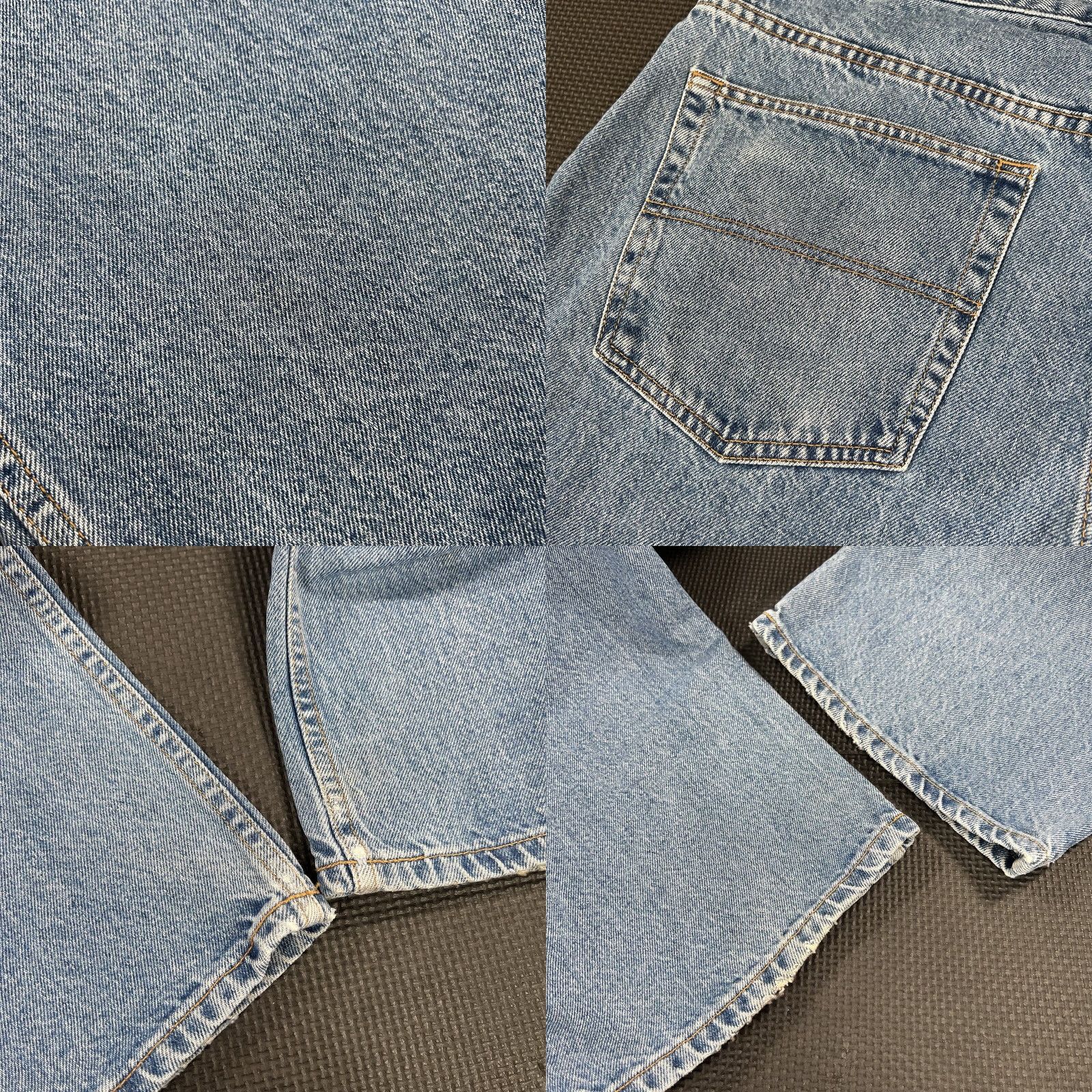 Tommy Hilfiger VINTAGE Tommy Hilfiger Jeans Straight Mens 39x33 Blue Denim 5 Pocket Hip Hop Y2K DITTO JYD Size US 39 - 8 Thumbnail