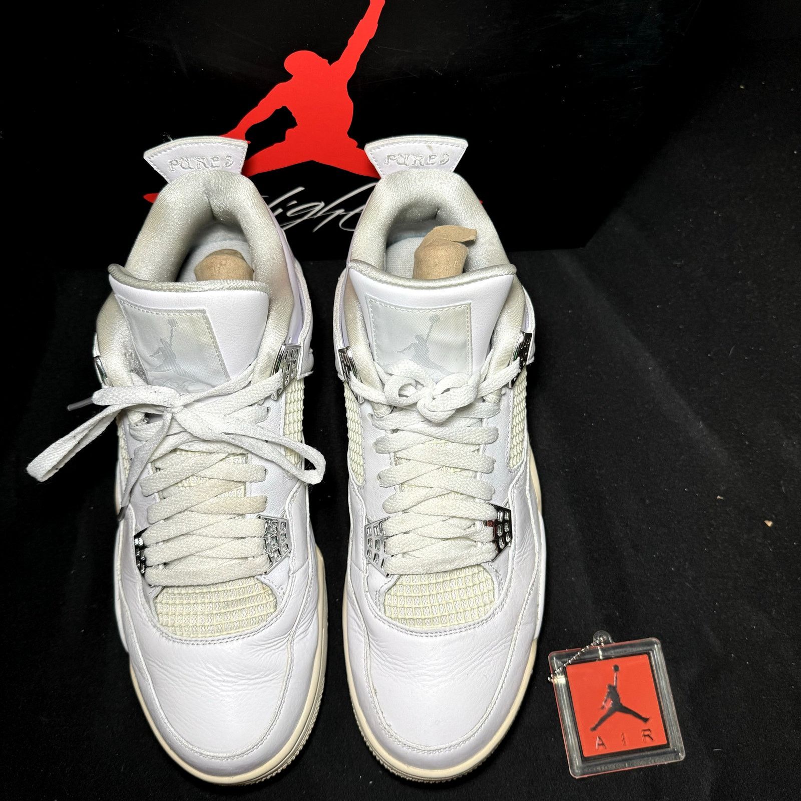 Jordan Brand × Nike Size 12 Nike Air Jordan 4 Retro Pure Money 2017 Men's Shoes Size US 12 / EU 45 - 4 Thumbnail