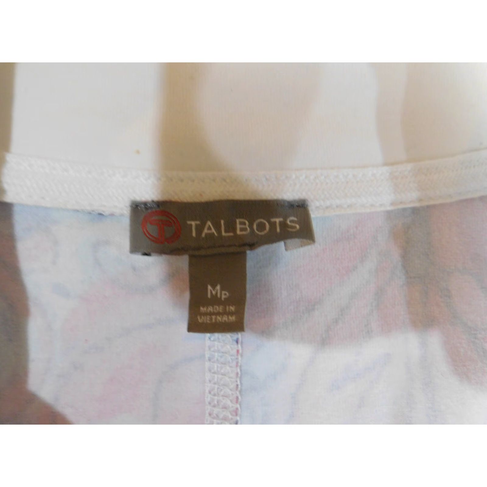 Talbots Talbots Red Floral Jacket Womens Petite Mid-Length Zip Stretch Casual Fall Spring Blouse? Size M / US 6-8 / IT 42-44 - 5 Thumbnail