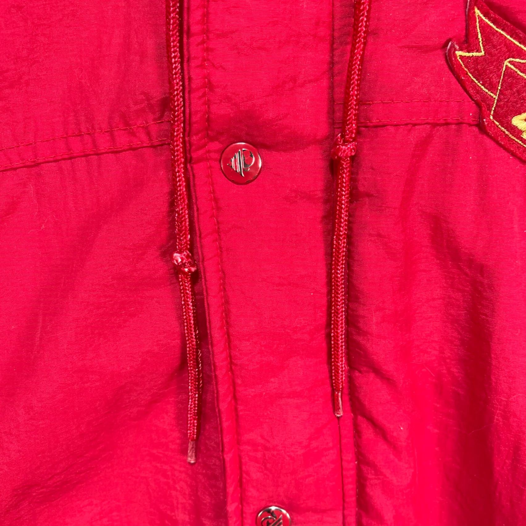 Vintage VINTAGE Hawk Activewear Sports San Francisco 49ers Hooded Jacket XL Red Puffer Jacket Mens Size US XL / EU 56 / 4 - 2 Thumbnail