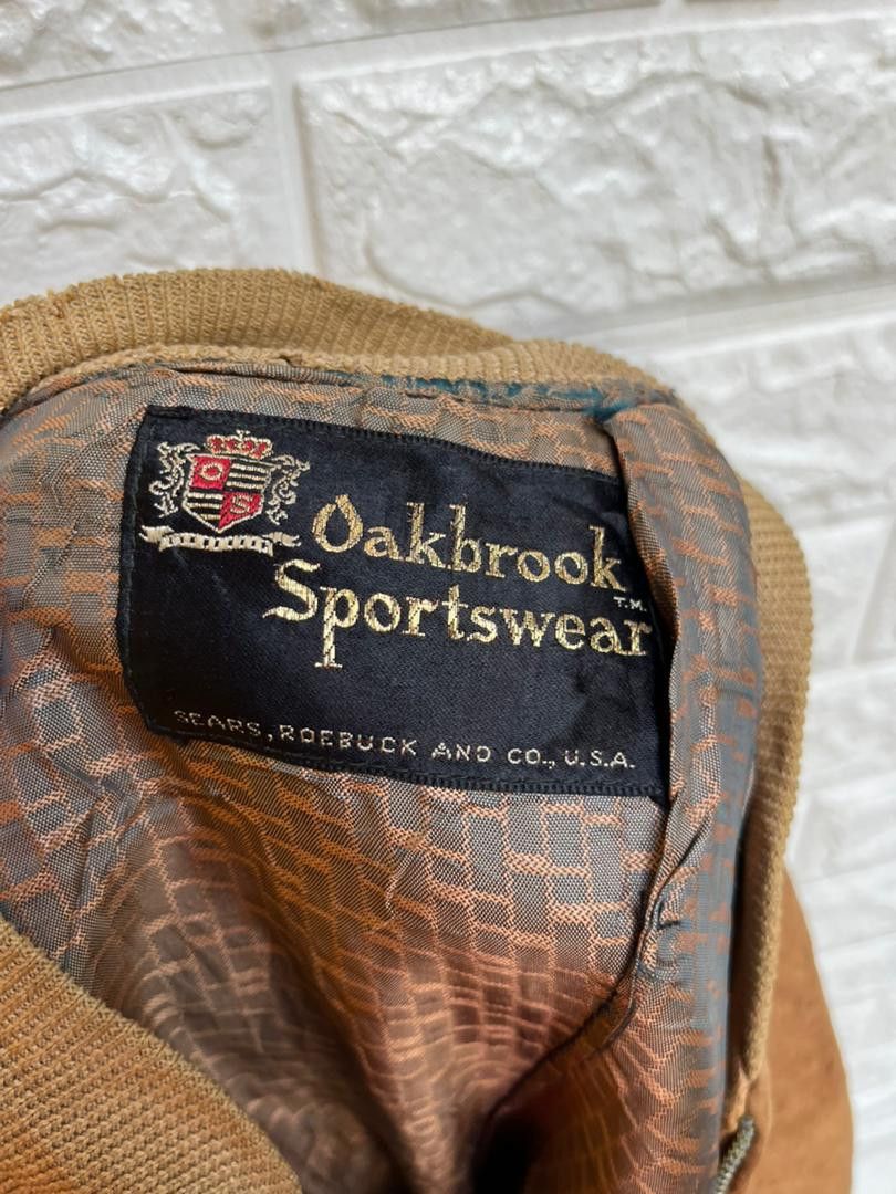 Vintage Vintage 50s Oakbrook Crown Zipper Leather Jacket Size US L / EU 52-54 / 3 - 9 Thumbnail