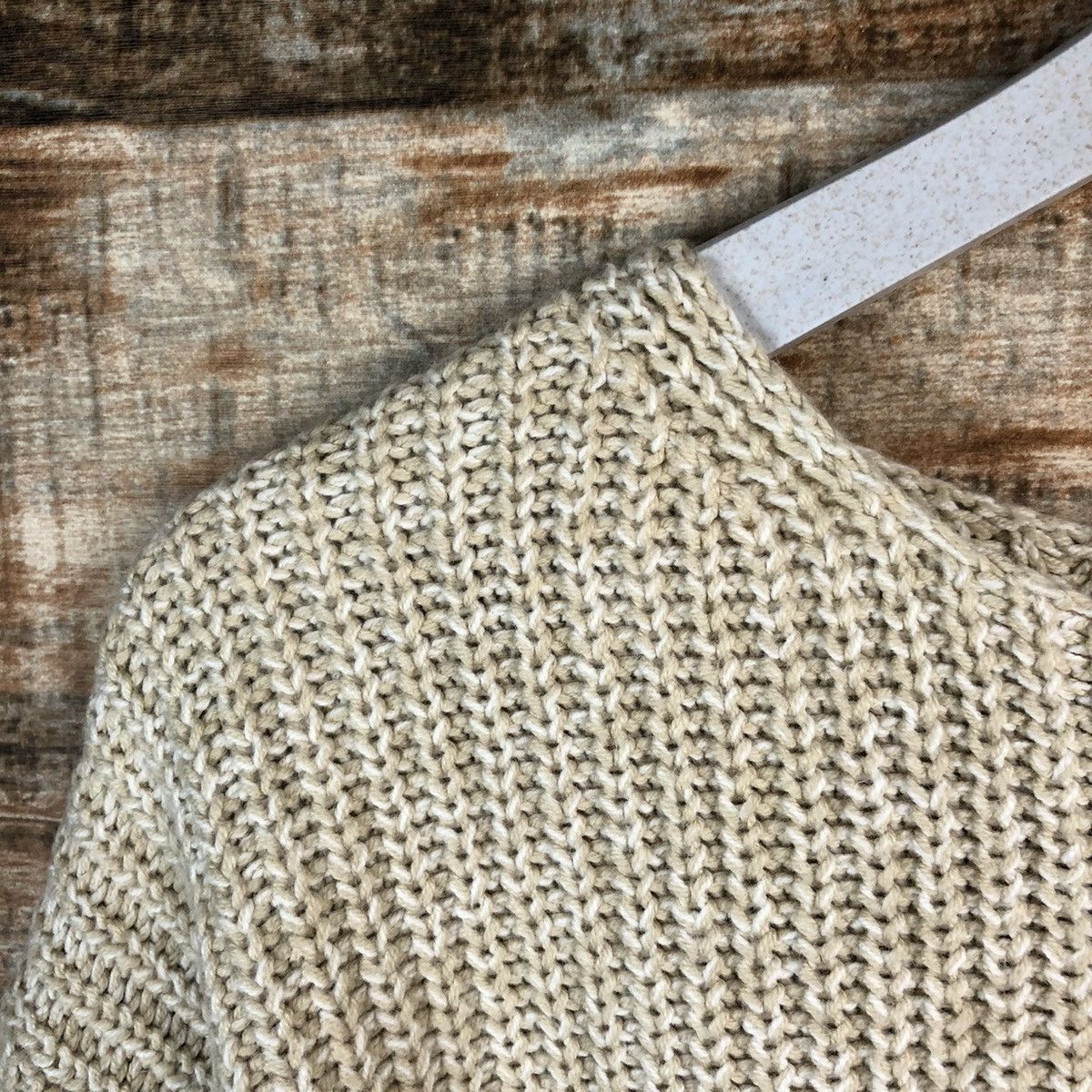 Vintage Uniqlo vintage japan Cream Knitwear #A1726 Size L / US 10 / IT 46 - 9 Thumbnail