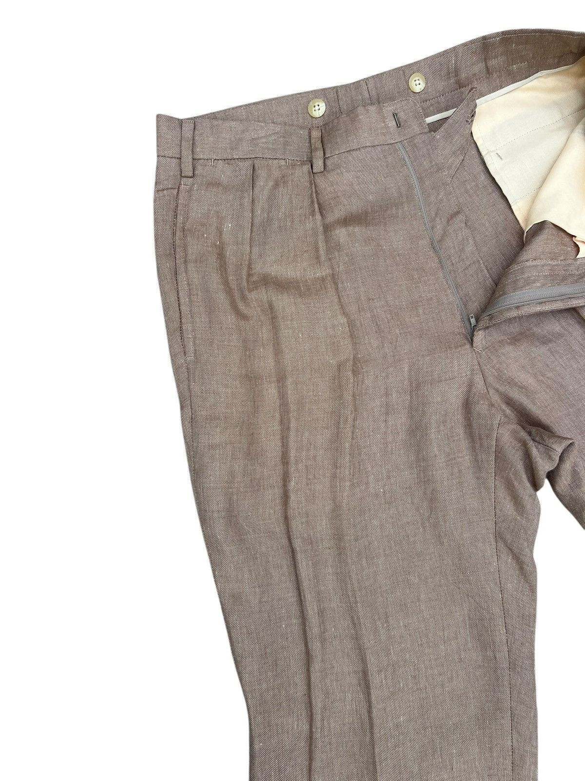 Polo Ralph Lauren Vintage 90s Polo by Ralph Lauren 100% Linen Trouser Pant Size US 33 - 6 Thumbnail