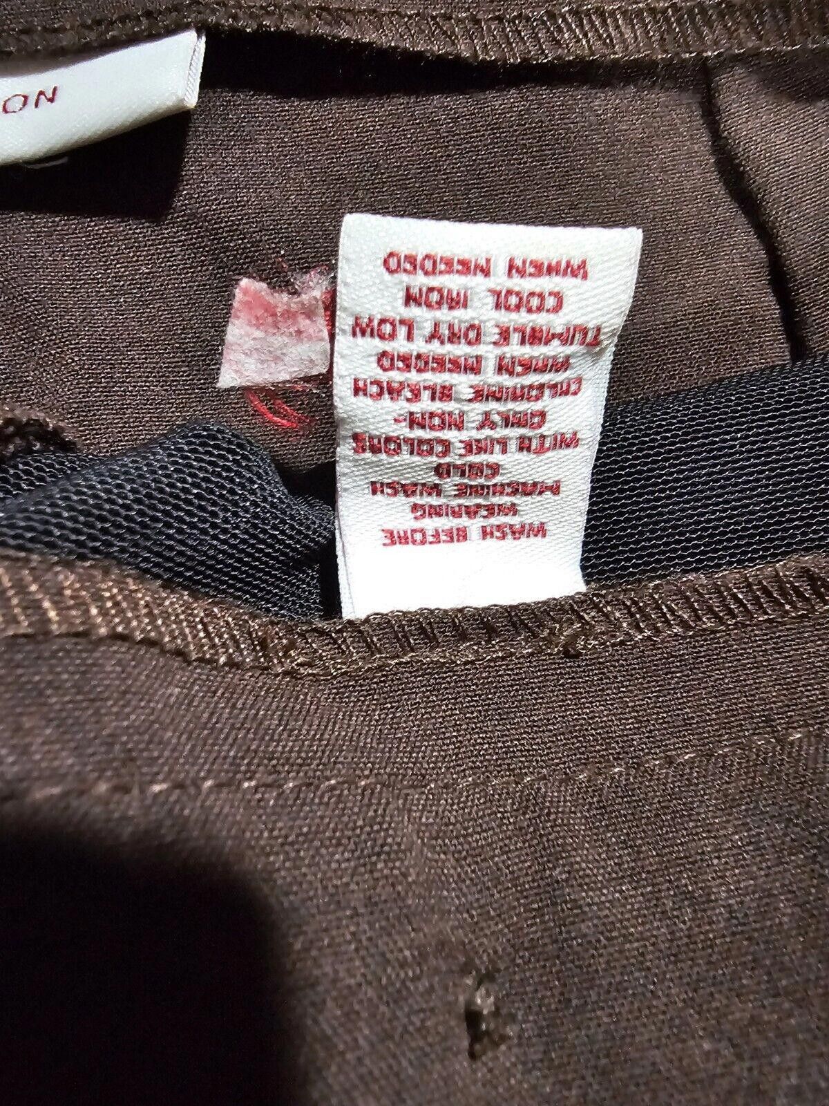 Designer NWT JM Collection Trouser Chocolate Brown 8 Macys MAGIC PANT Size 30" / US 8 / IT 44 - 7 Thumbnail