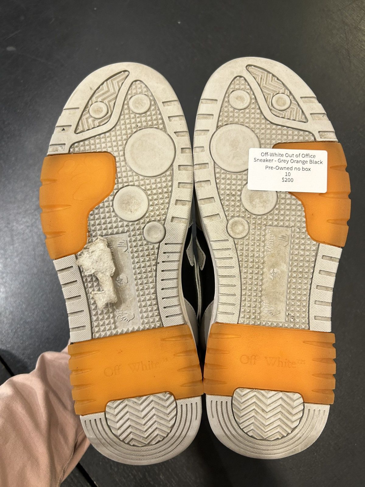 Off-White Off White Out Of Office ‘Black Grey’ Size US 10 / EU 43 - 7 Thumbnail