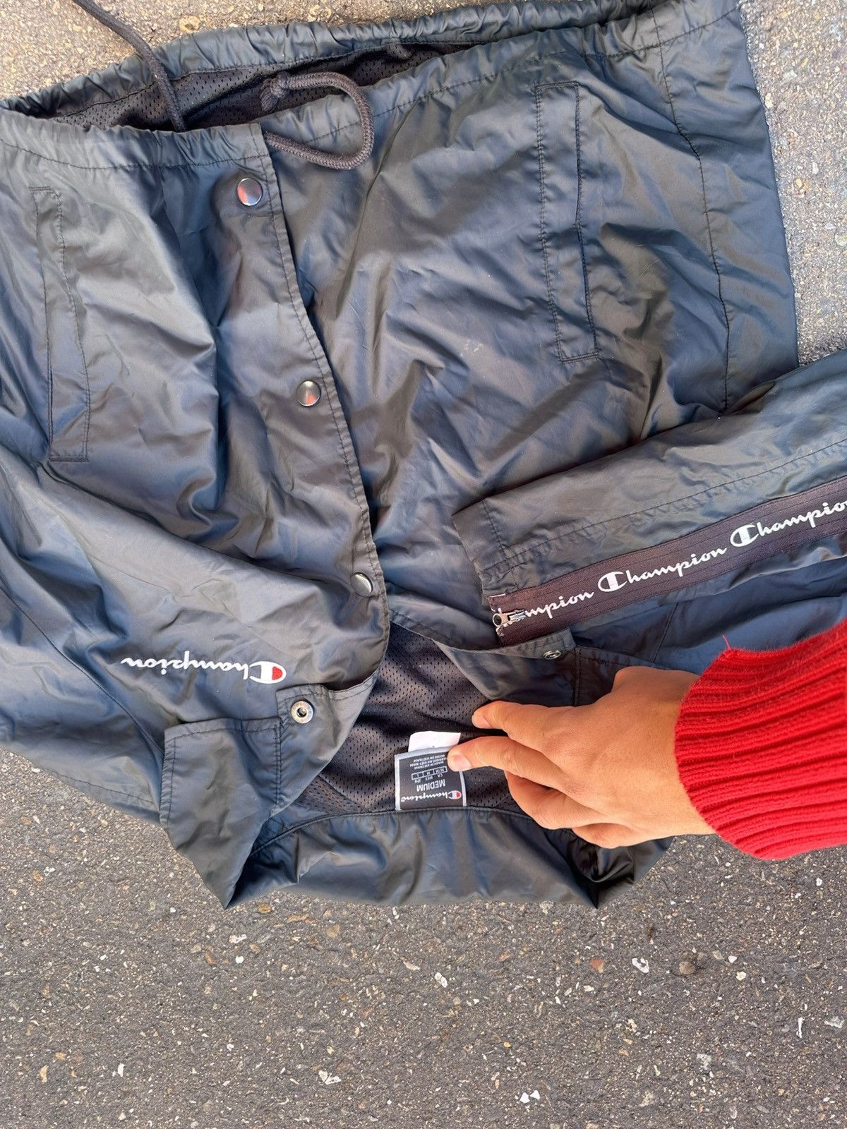 Champion Black Champion Windbreaker Size M / US 6-8 / IT 42-44 - 2 Thumbnail