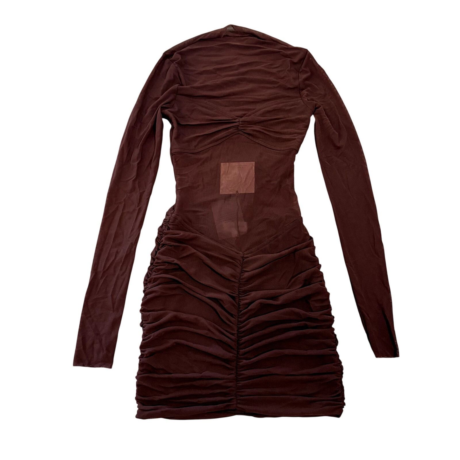 superdown Superdown Carolina Mini Dress in Chocolate, Size XXS Size XXS / US 00 / IT 34 - 4 Thumbnail