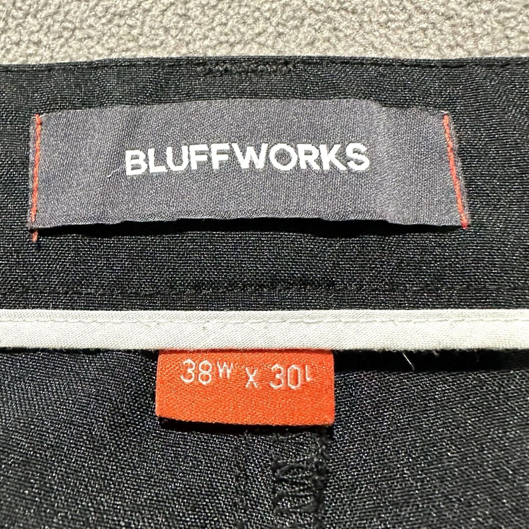 Vintage Bluffworks Pants Mens 38x30 Black Chino Regular Fit Professional Dress Workwear Travel Size US 38 / EU 54 - 7 Thumbnail