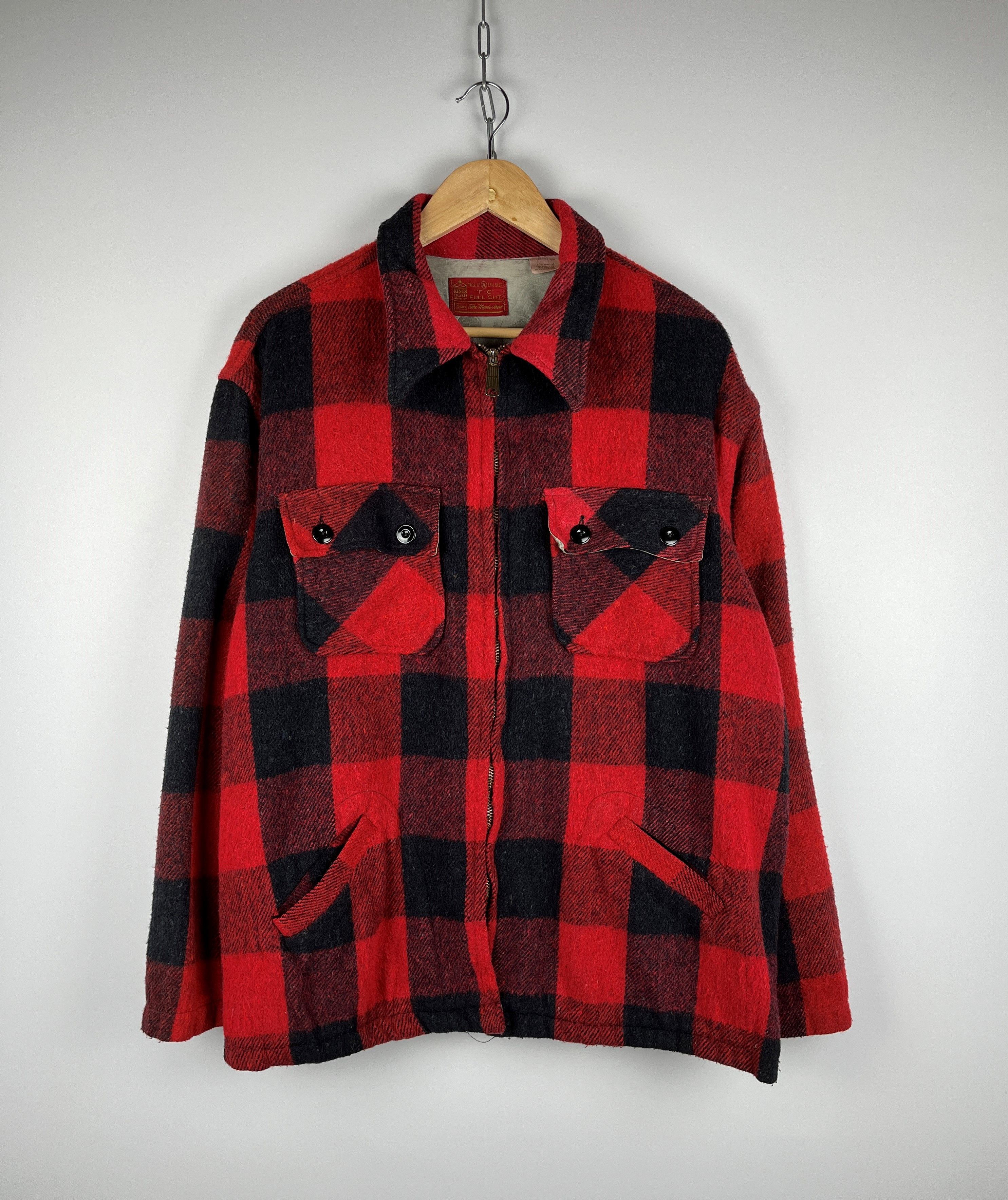 Lumberjack 70's Kings Road Full Cut Vintage Lumberjack Jacket Zip Talon Size US XL / EU 56 / 4 - 3 Thumbnail