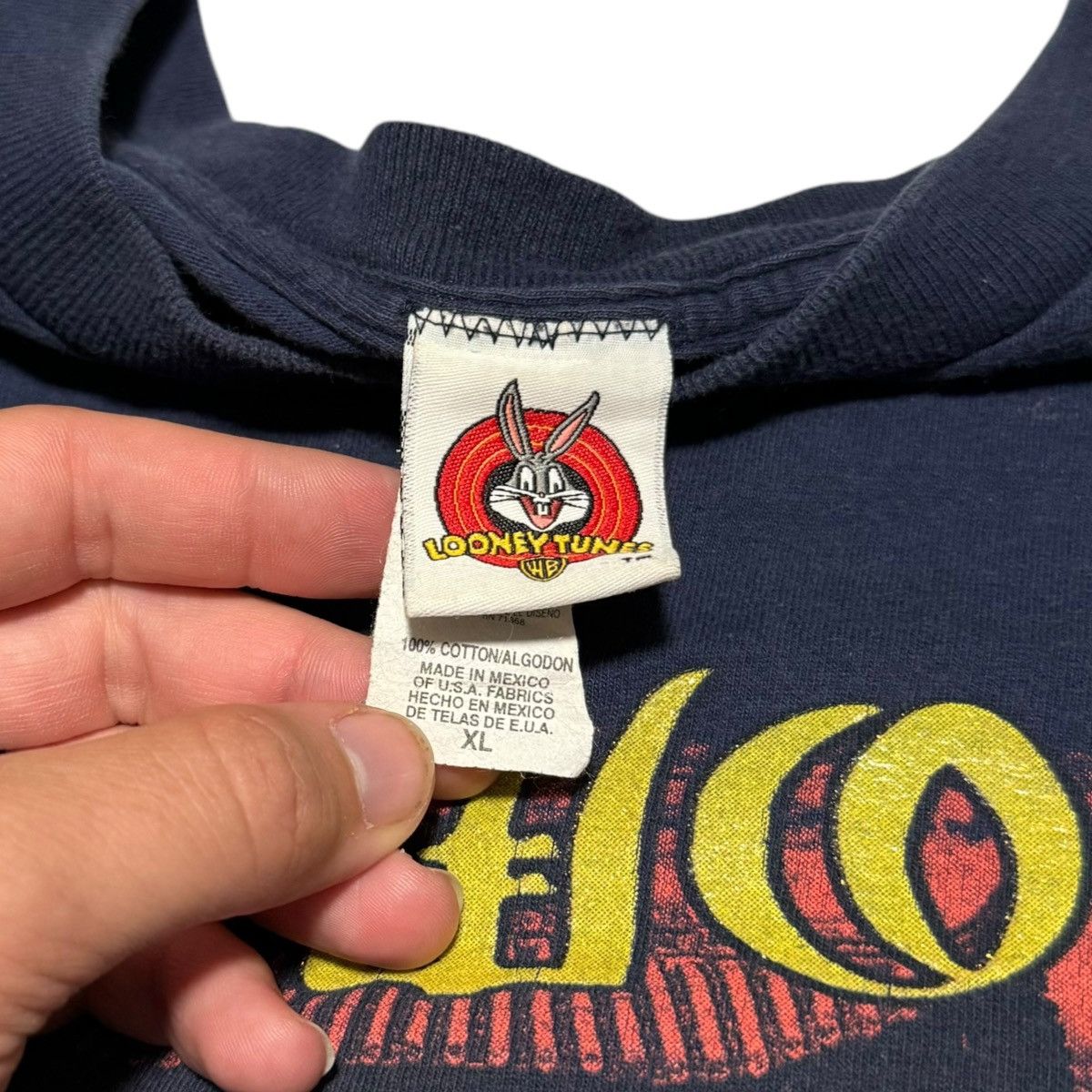 Vintage Vintage Looney Tunes Taz-Kwon-Do Navy Blue Shirt Adult XL Size US XL / EU 56 / 4 - 4 Thumbnail