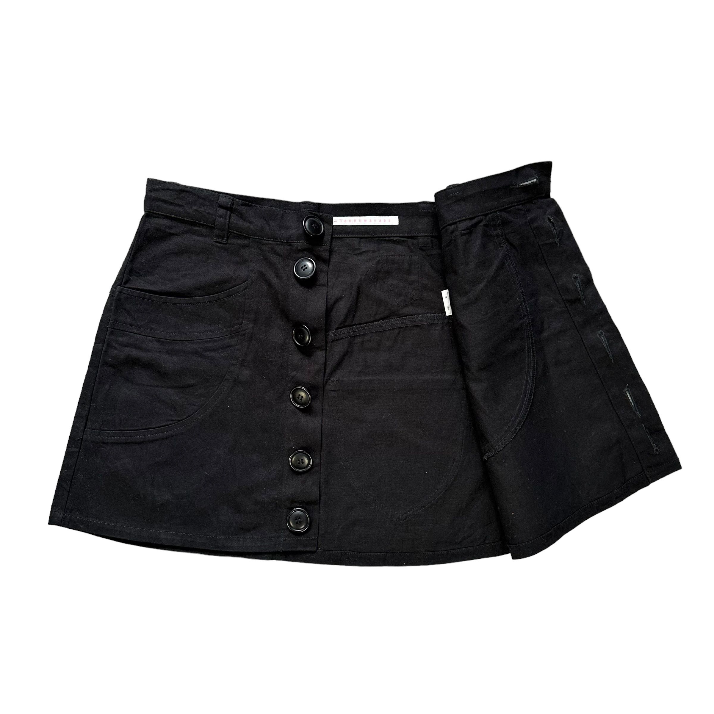 Sunao Kuwahara Sunao Kuwahara Cotton Straight Button Mini Skirt #A26-0584 Size 29" - 4 Thumbnail