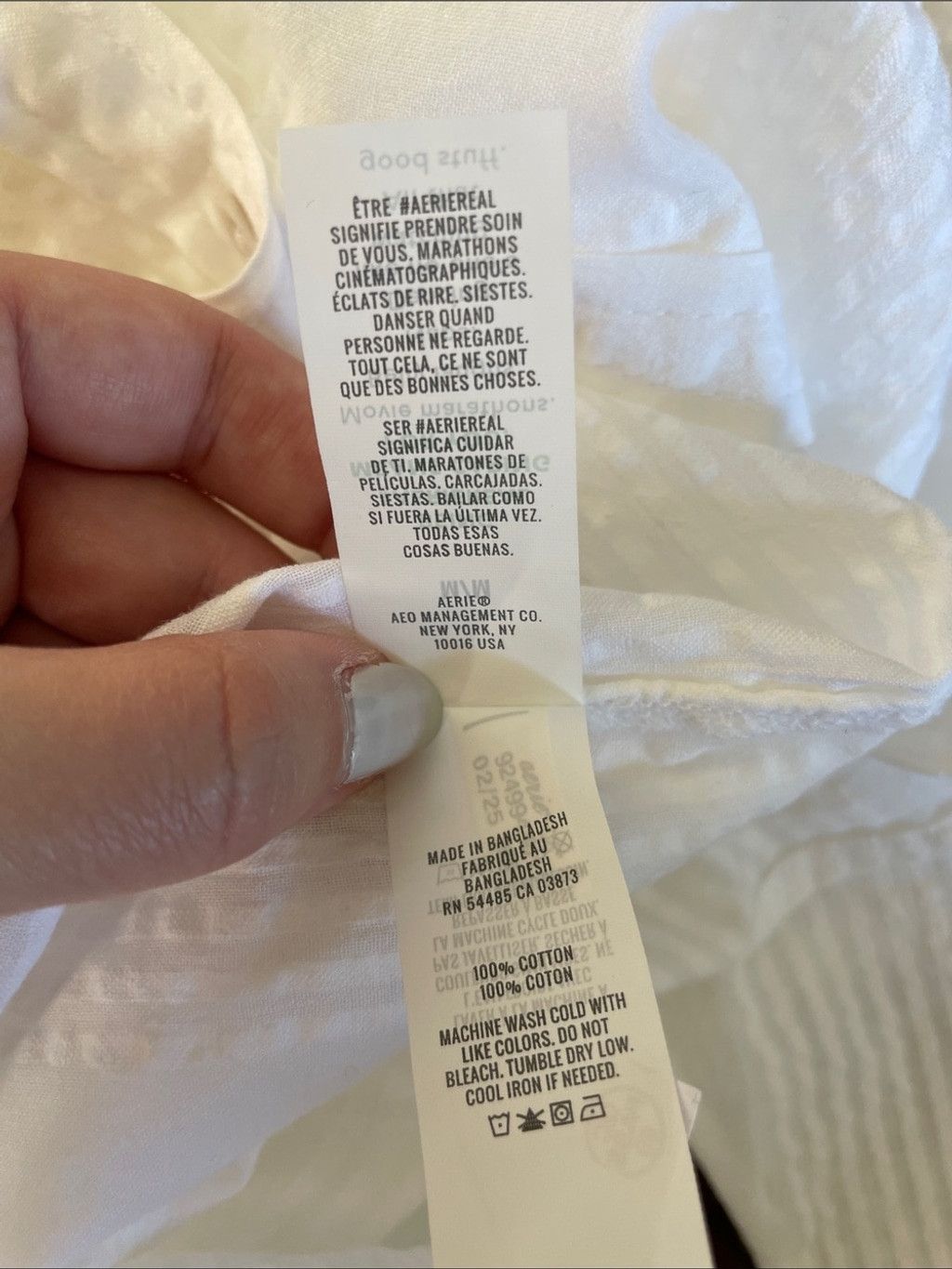American Eagle Outfitters NWT Aerie Seersucker Oversized Cover-Up Button Down Shirt M Size M / US 6-8 / IT 42-44 - 11 Thumbnail